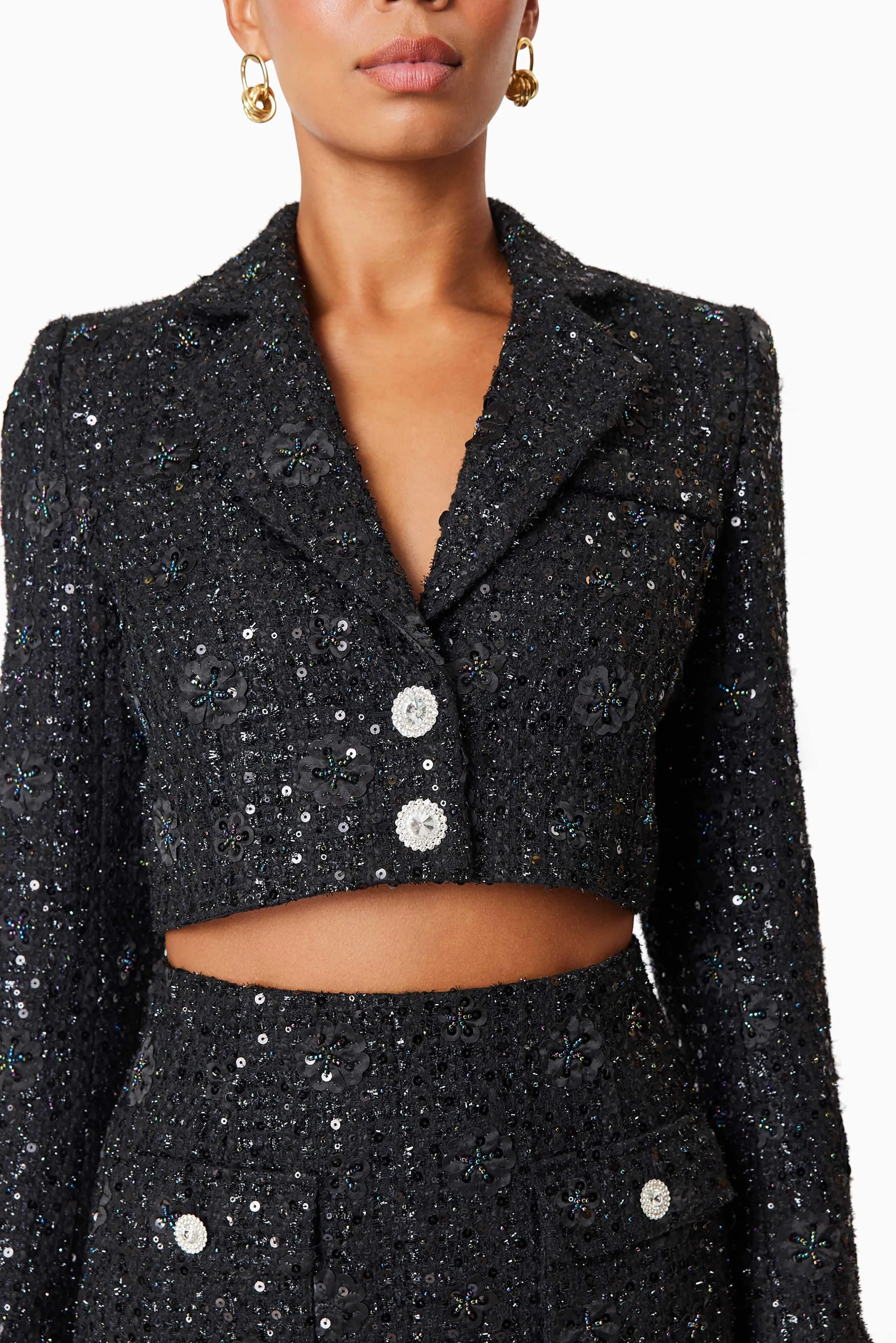 Adeline Mini Two Piece Set In Black