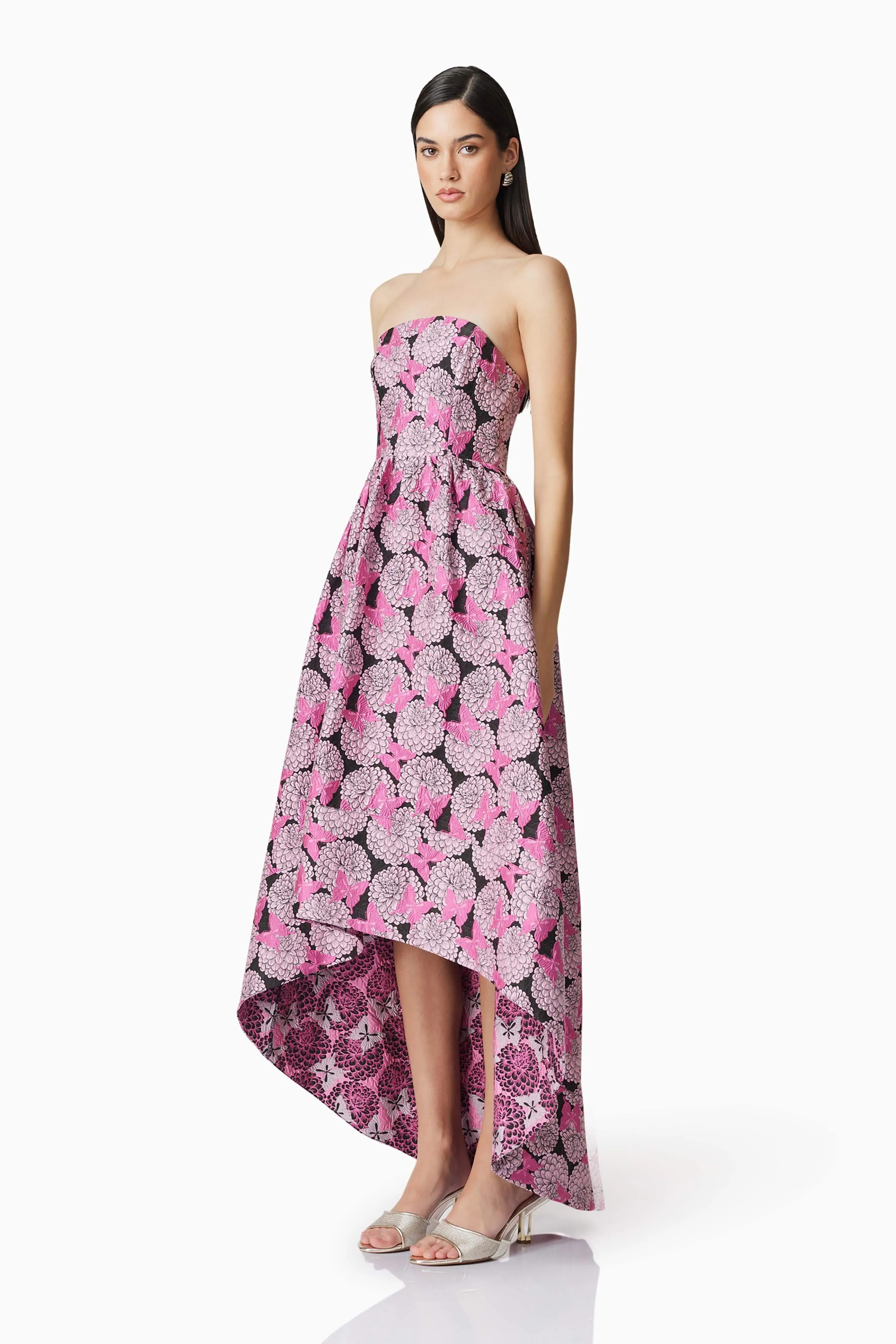 Aimee Strapless Gown in Pink