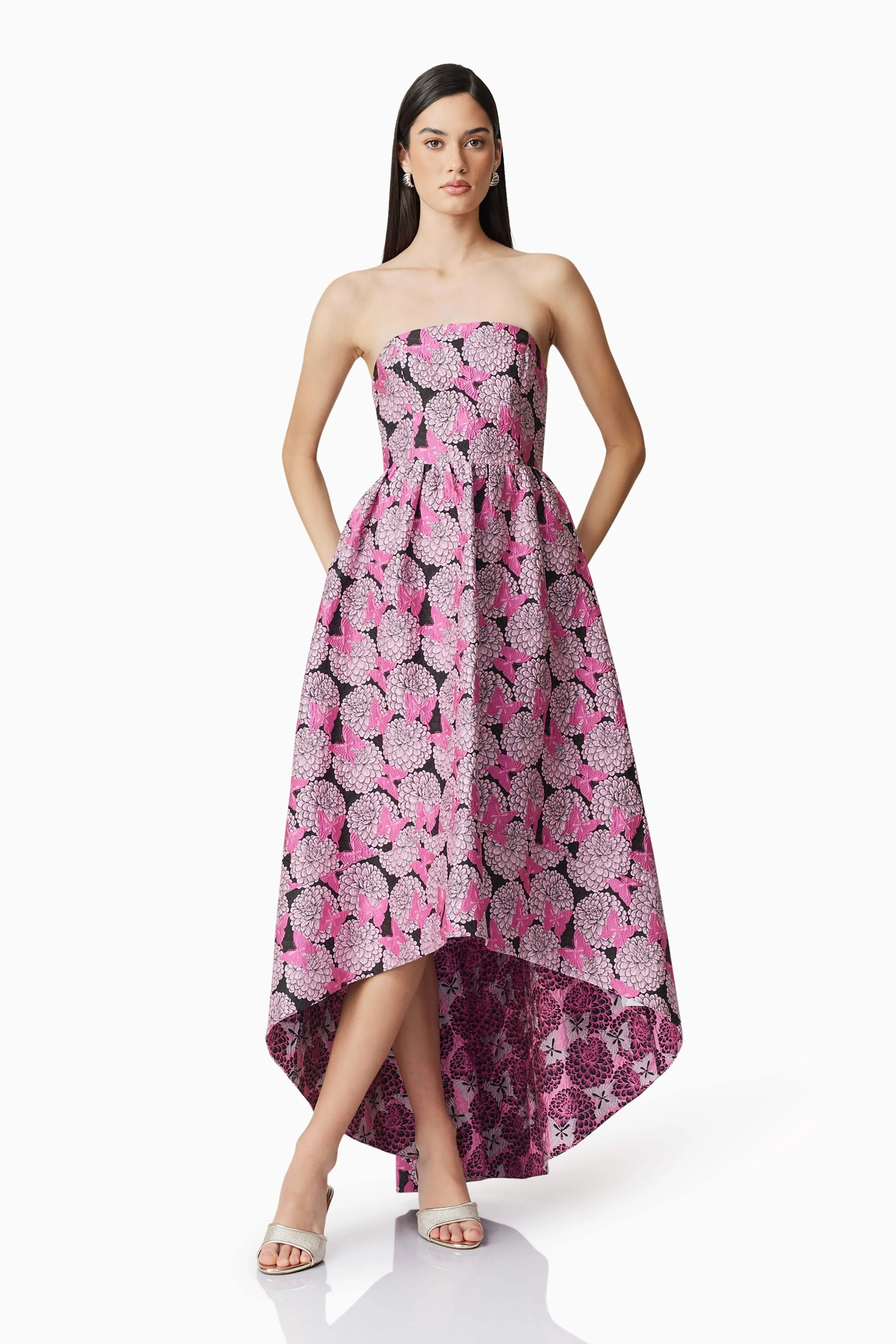 Aimee Strapless Gown in Pink