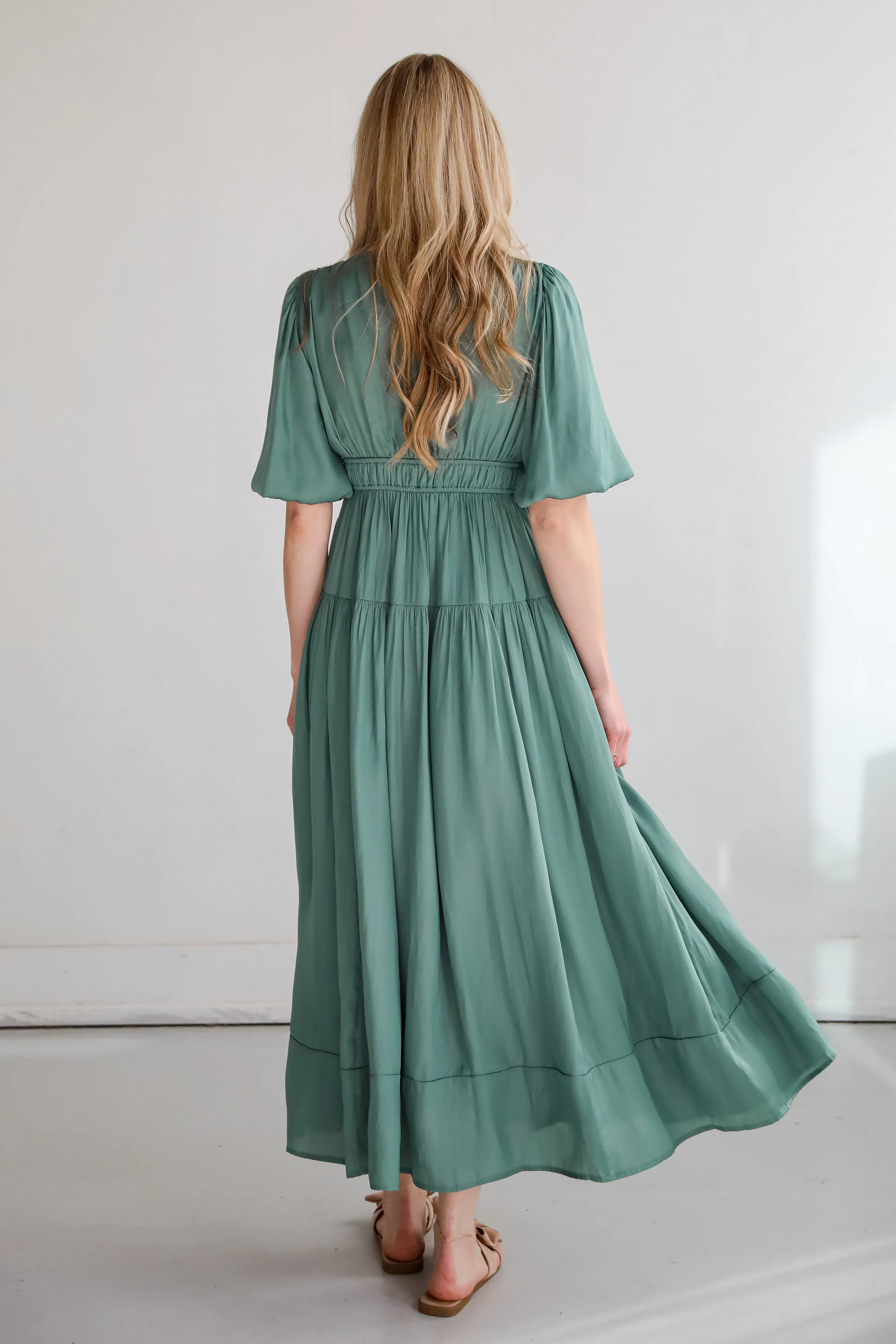 Angelic Approach Sage Maxi Dress