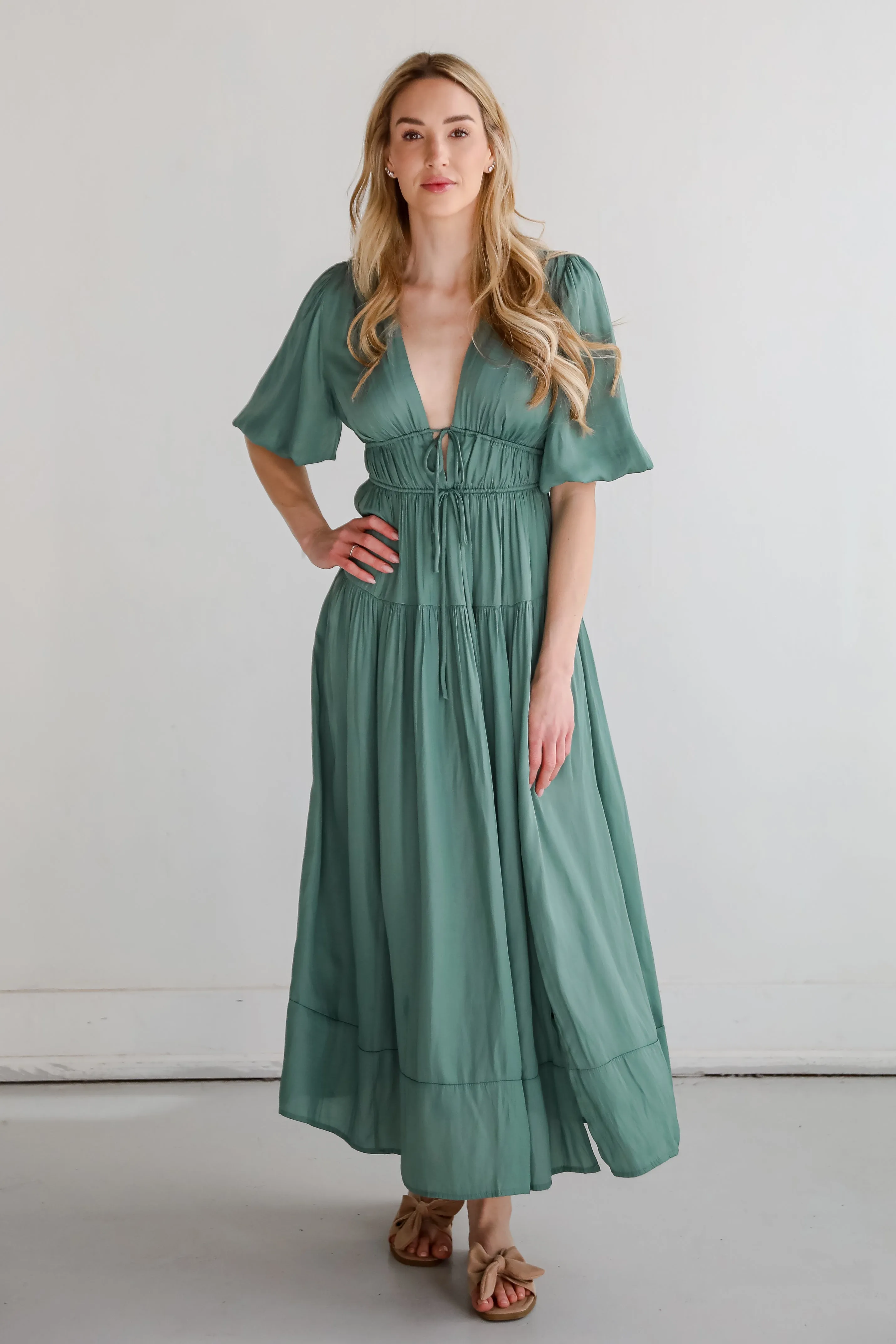 Angelic Approach Sage Maxi Dress