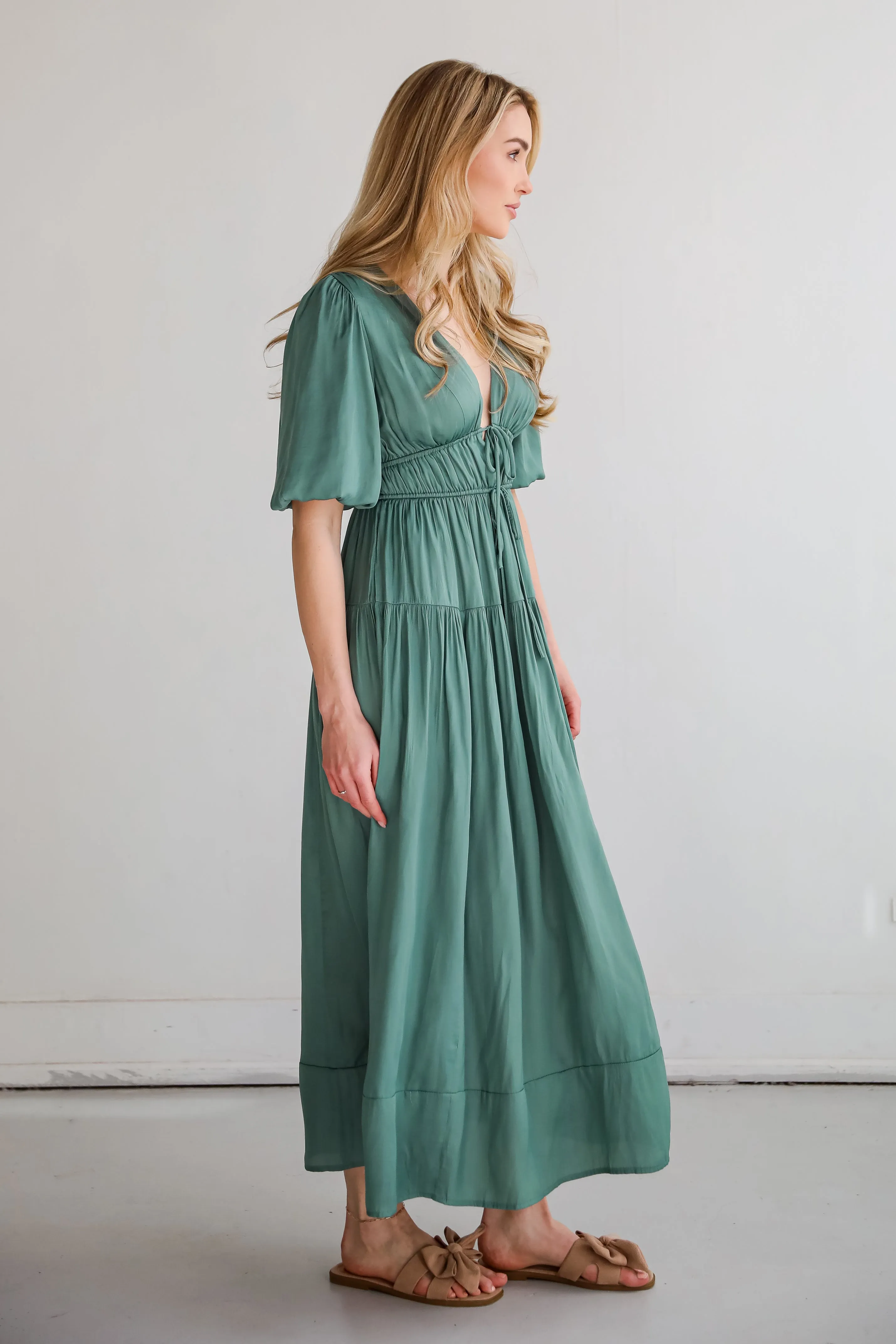Angelic Approach Sage Maxi Dress