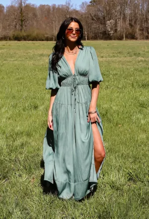 Angelic Approach Sage Maxi Dress