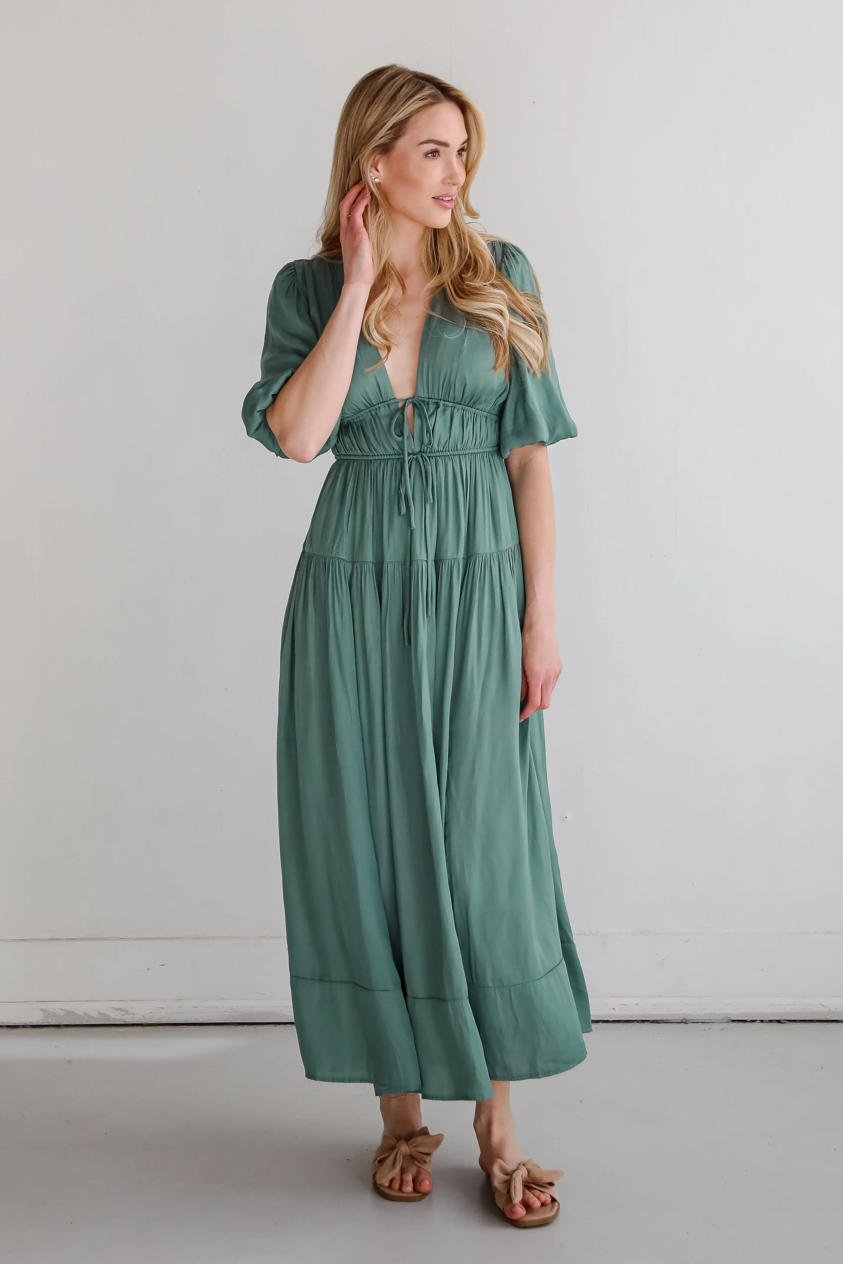 Angelic Approach Sage Maxi Dress