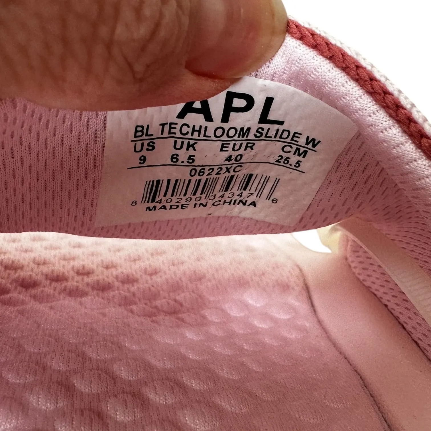 APL Big Logo TechLoom Slides Sandals Flats By Clothes Mentor In Pink. Size: 9