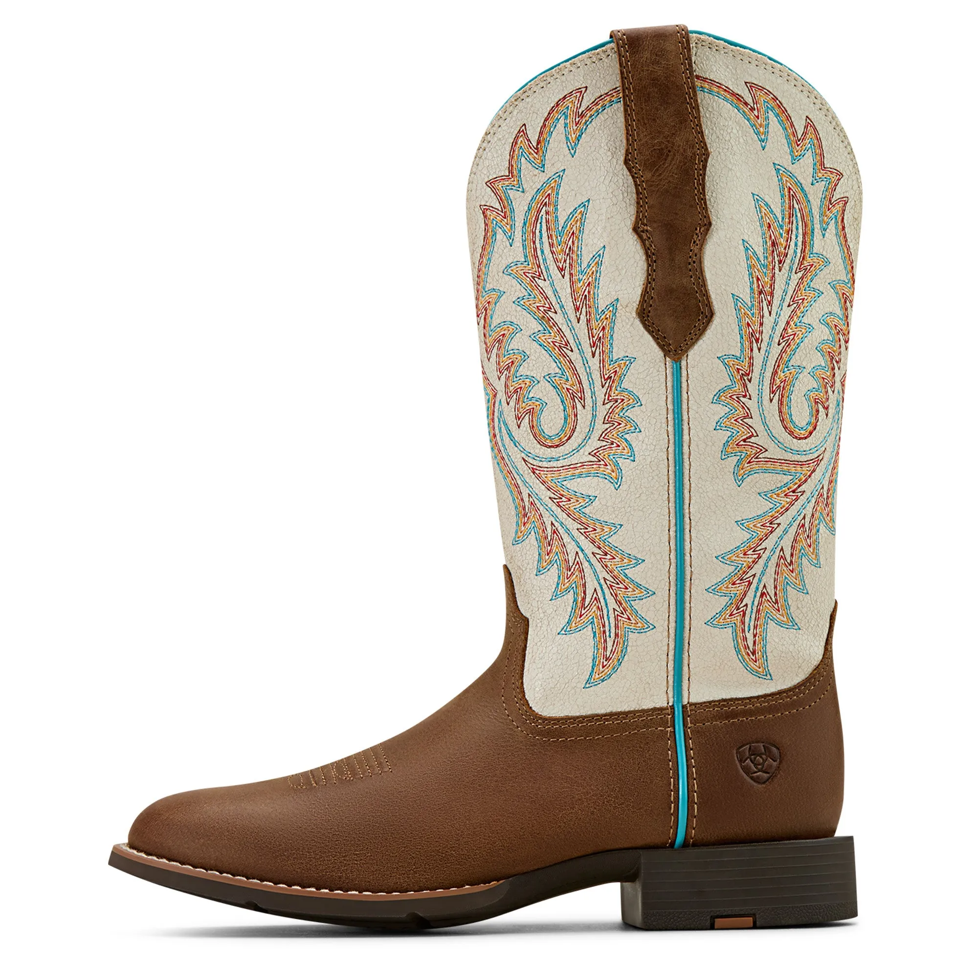Ariat Ladies 10061142 Round Up W Toe Stretchfit Western Boots in Sandstorm