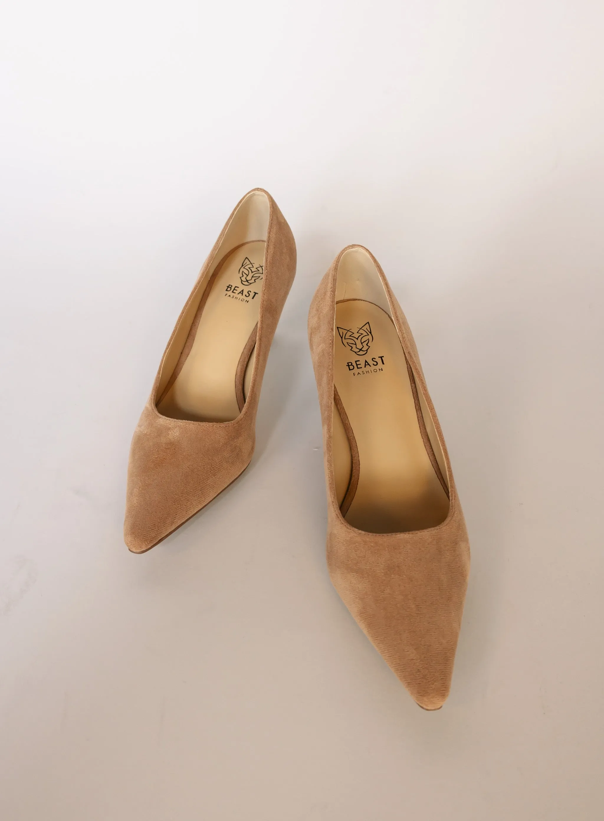Astrid Suede Pointed Toe Heels
