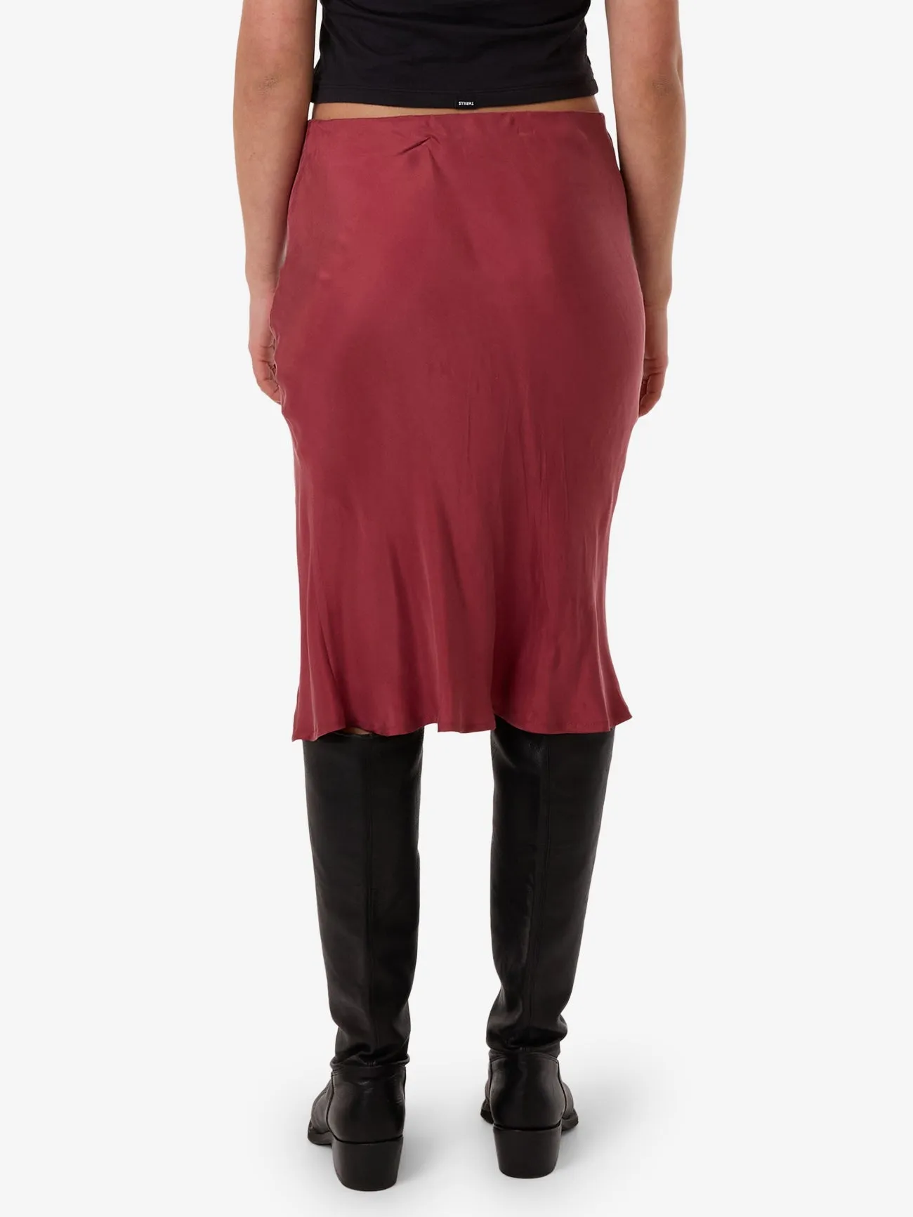 Blair Slip Skirt - Cabernet