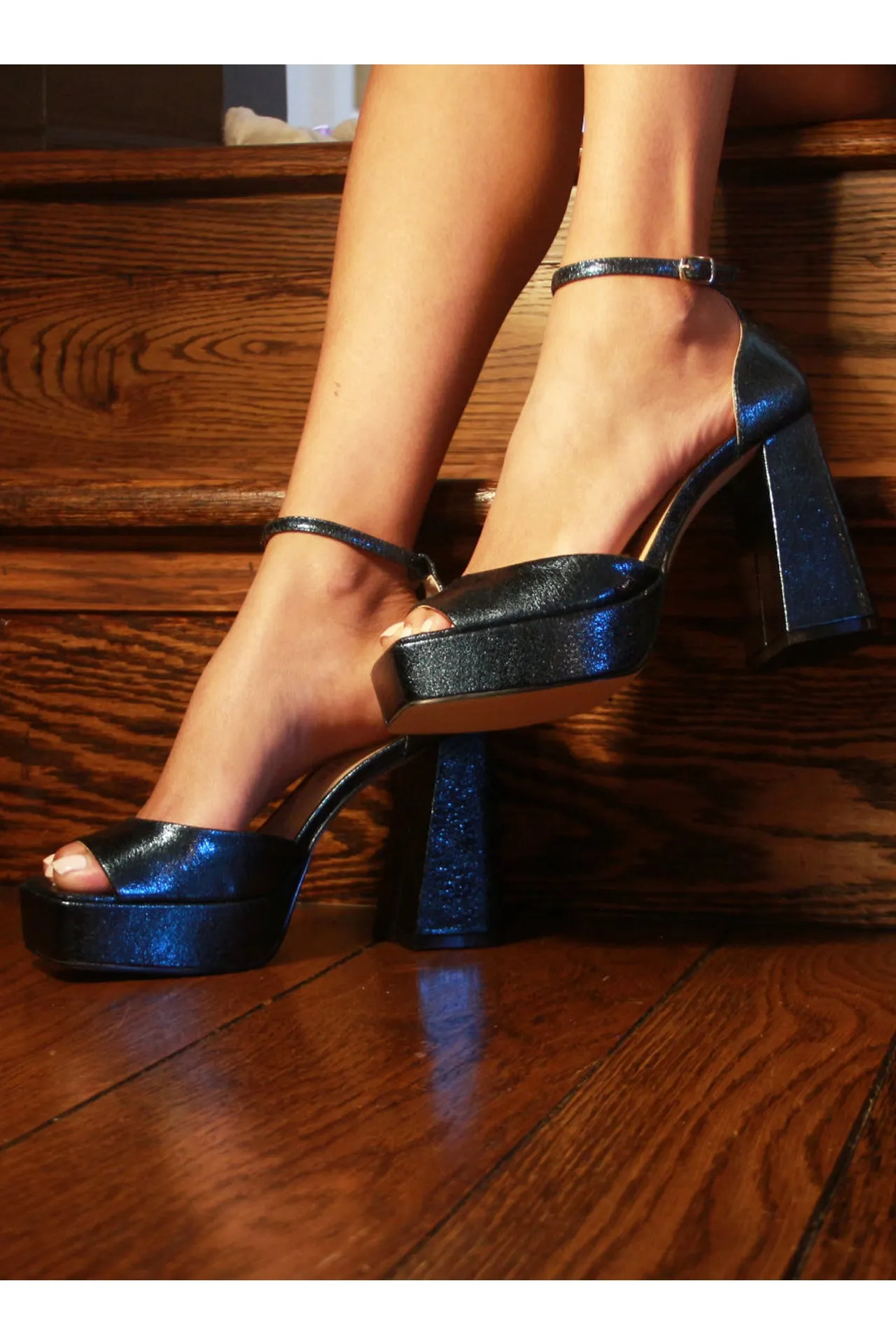 Chaser Metallic Platform Heels