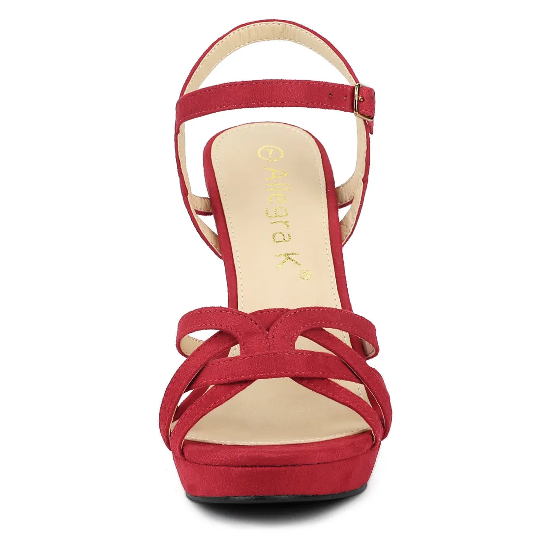 Crisscross Straps Strappy Platform Stiletto Heel Sandals