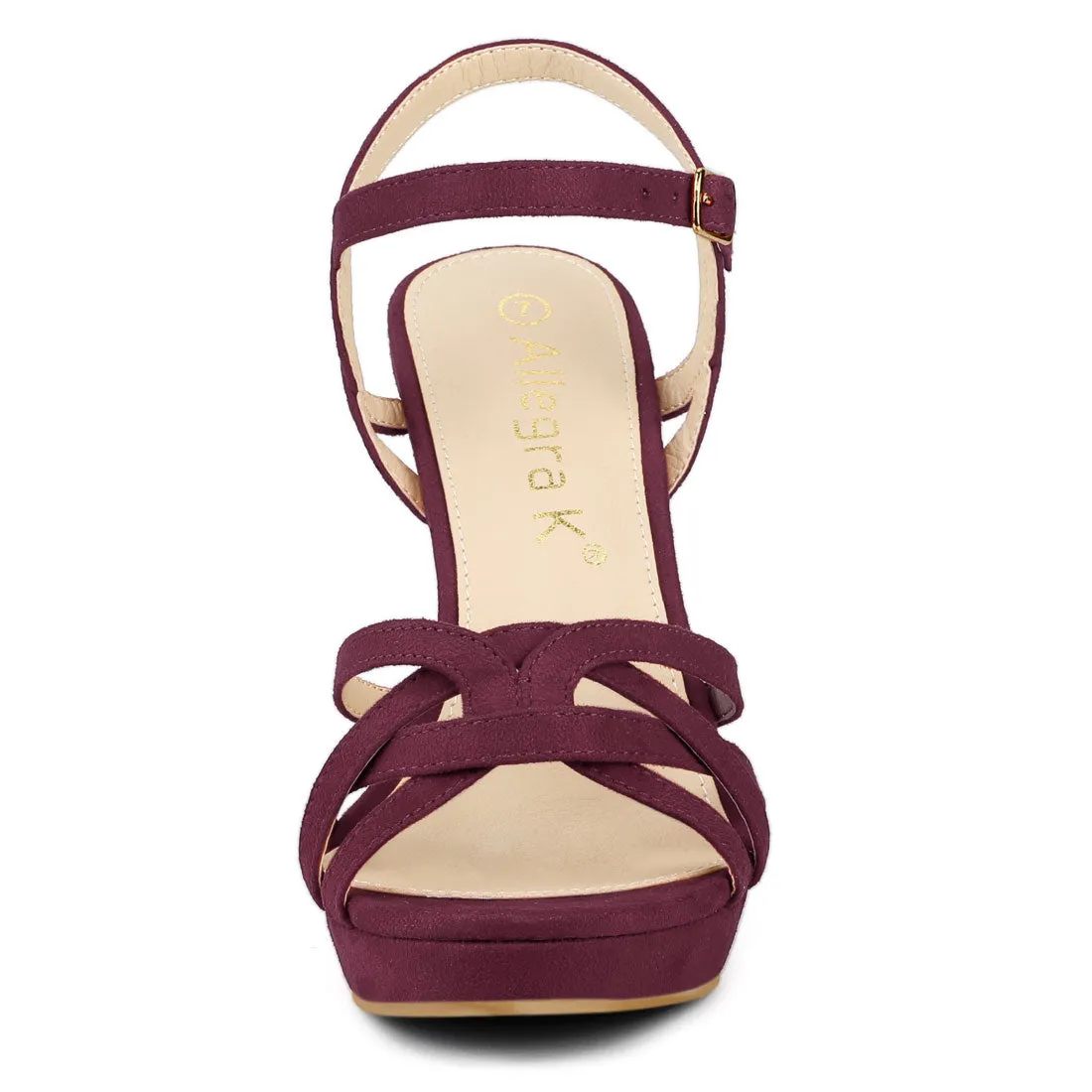 Crisscross Straps Strappy Platform Stiletto Heel Sandals