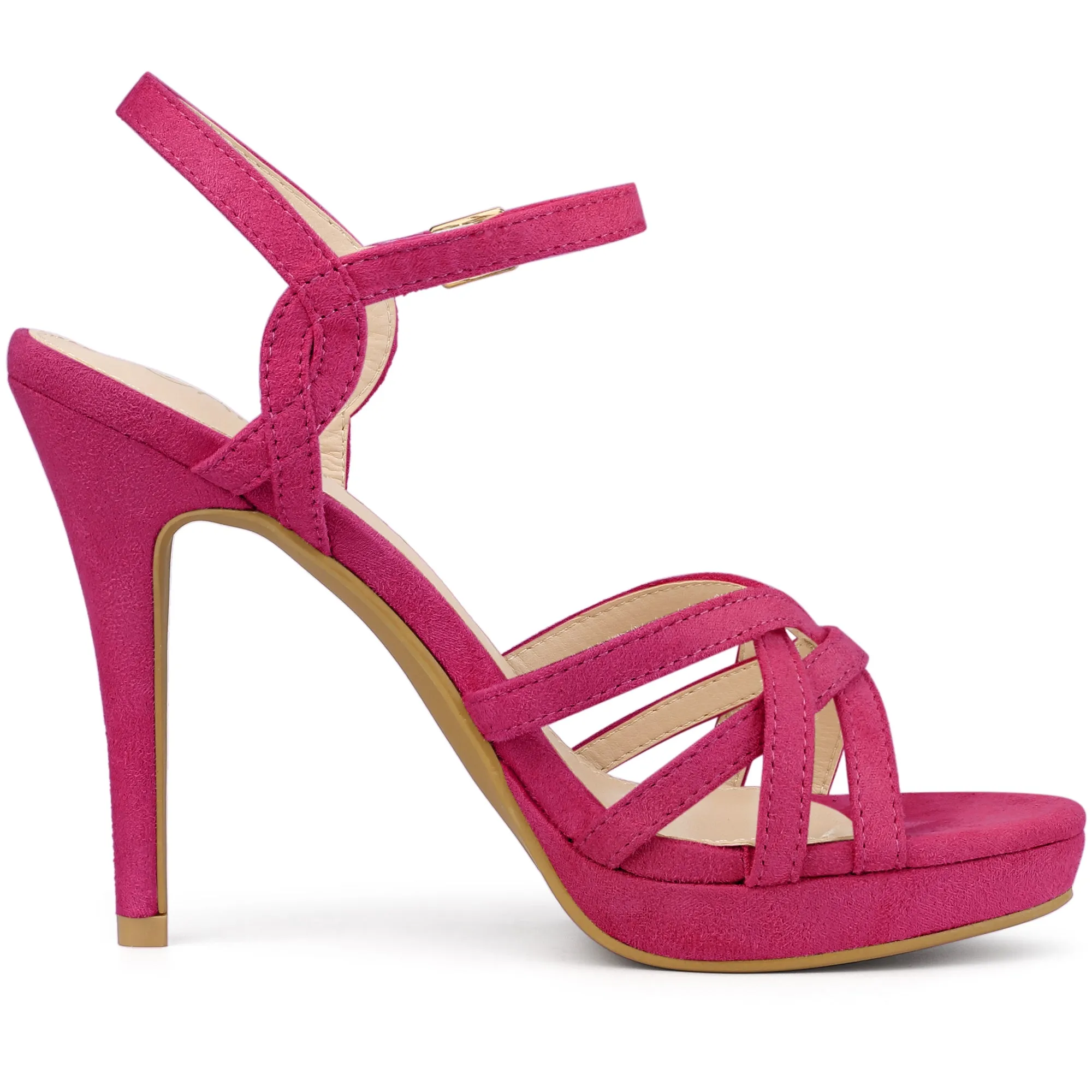 Crisscross Straps Strappy Platform Stiletto Heel Sandals