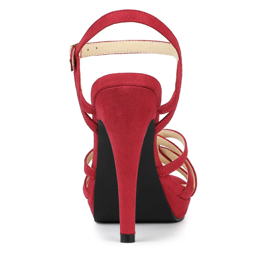 Crisscross Straps Strappy Platform Stiletto Heel Sandals