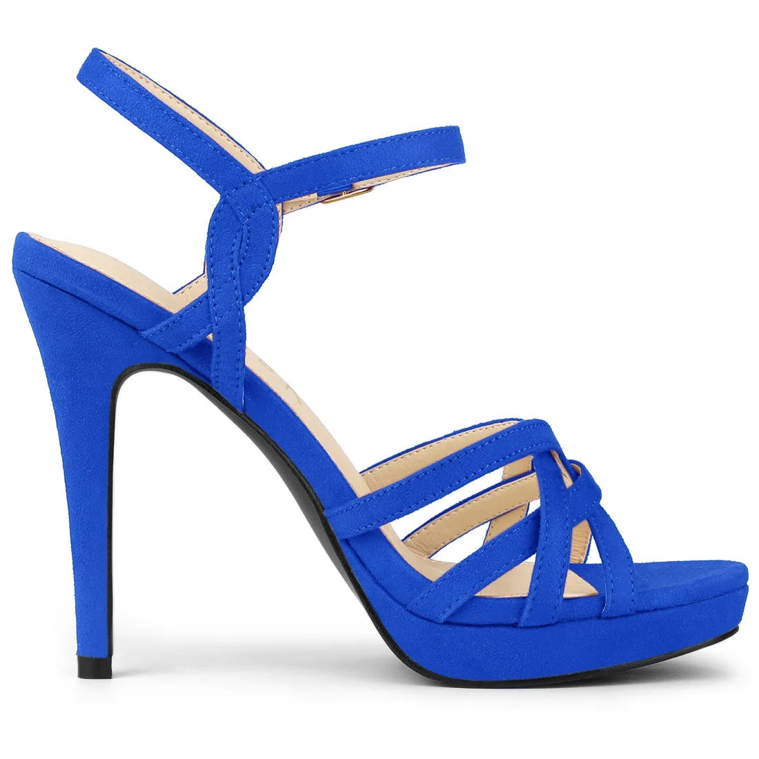 Crisscross Straps Strappy Platform Stiletto Heel Sandals