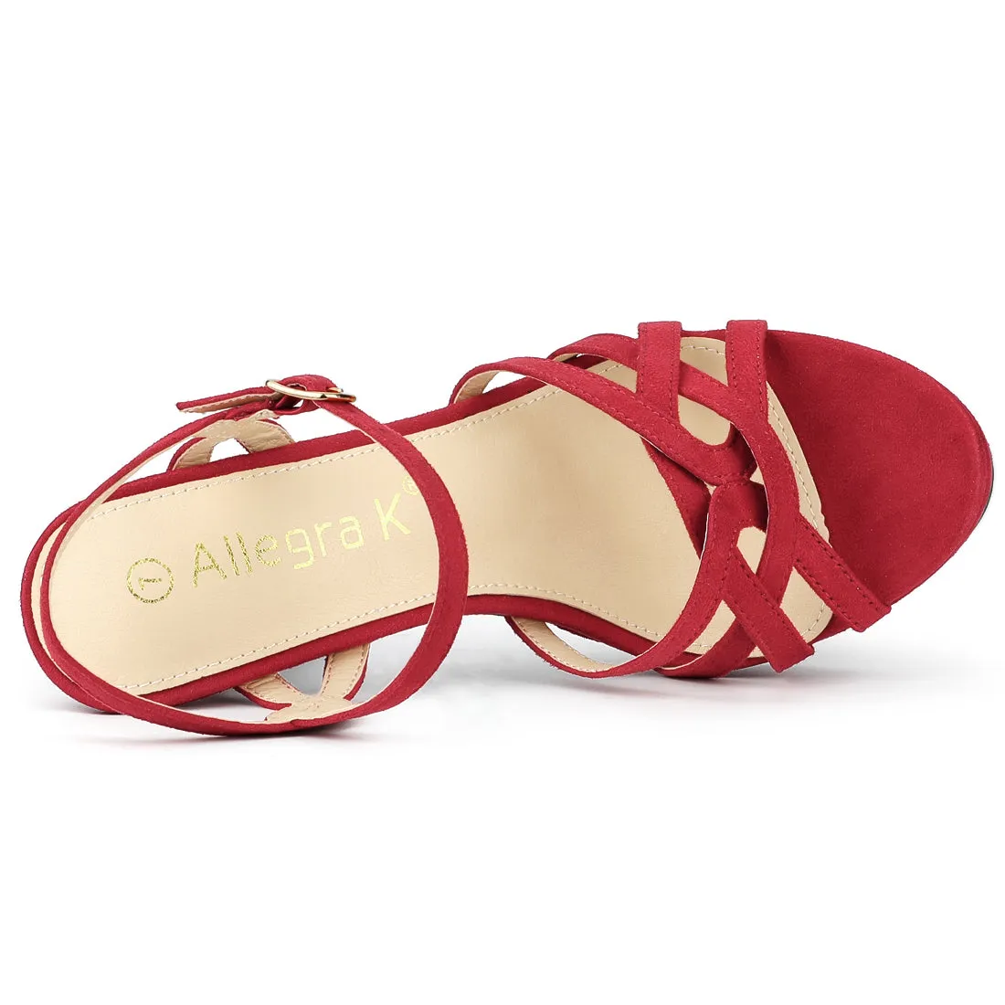 Crisscross Straps Strappy Platform Stiletto Heel Sandals