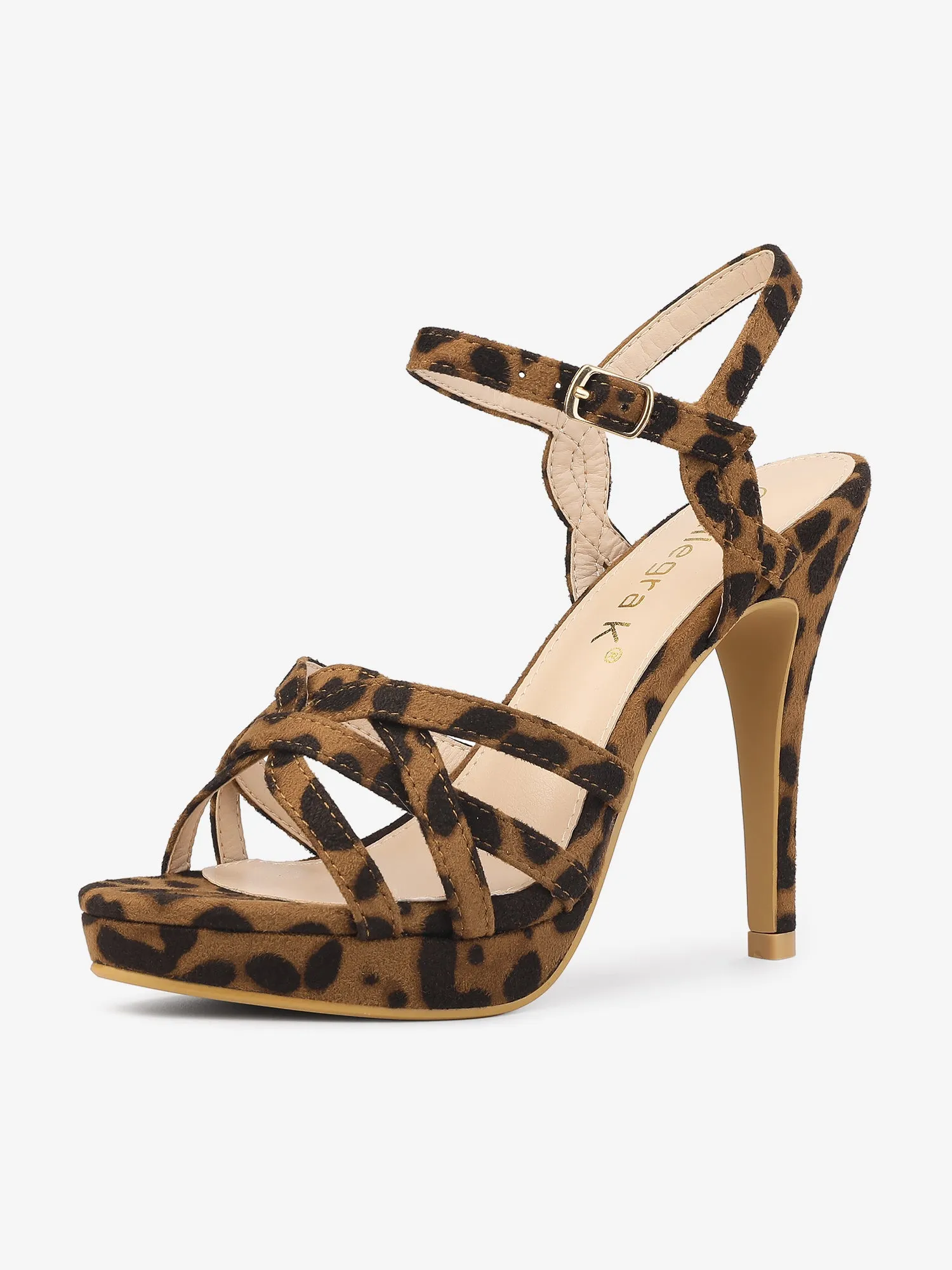Crisscross Straps Strappy Platform Stiletto Heel Sandals