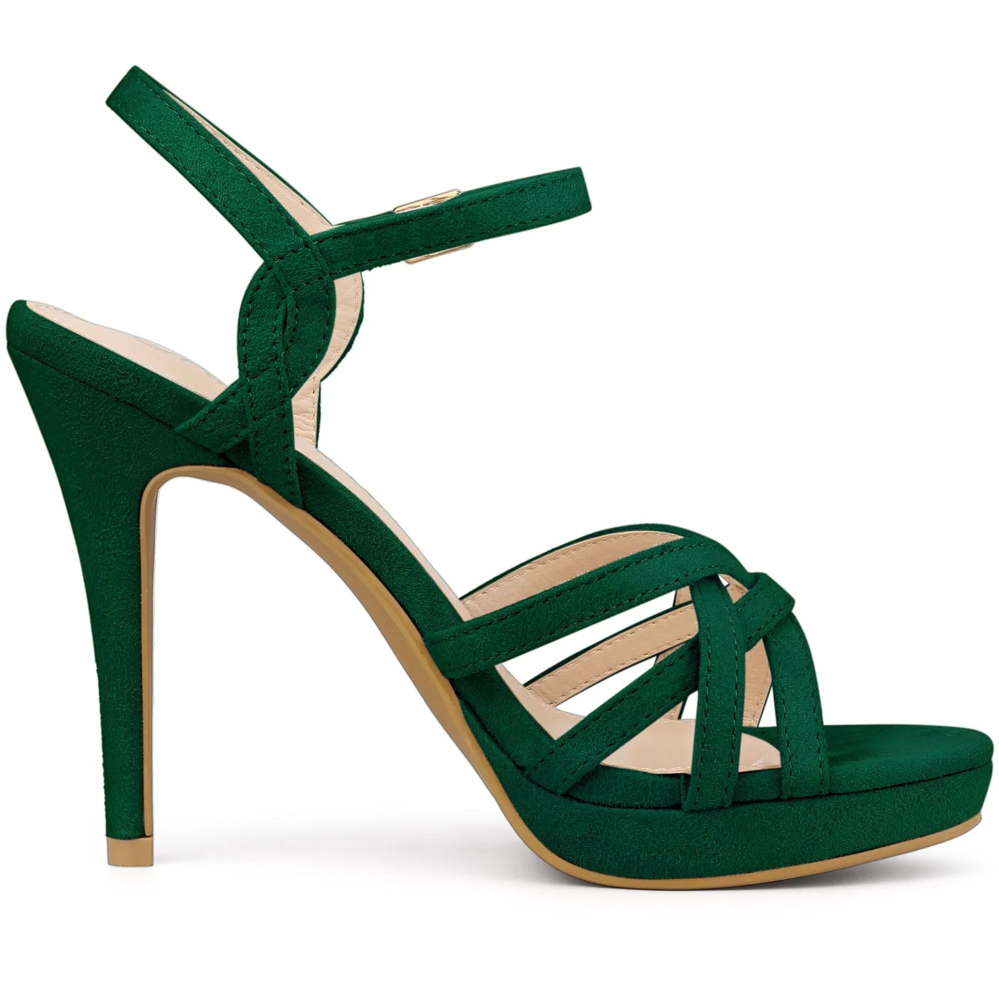 Crisscross Straps Strappy Platform Stiletto Heel Sandals