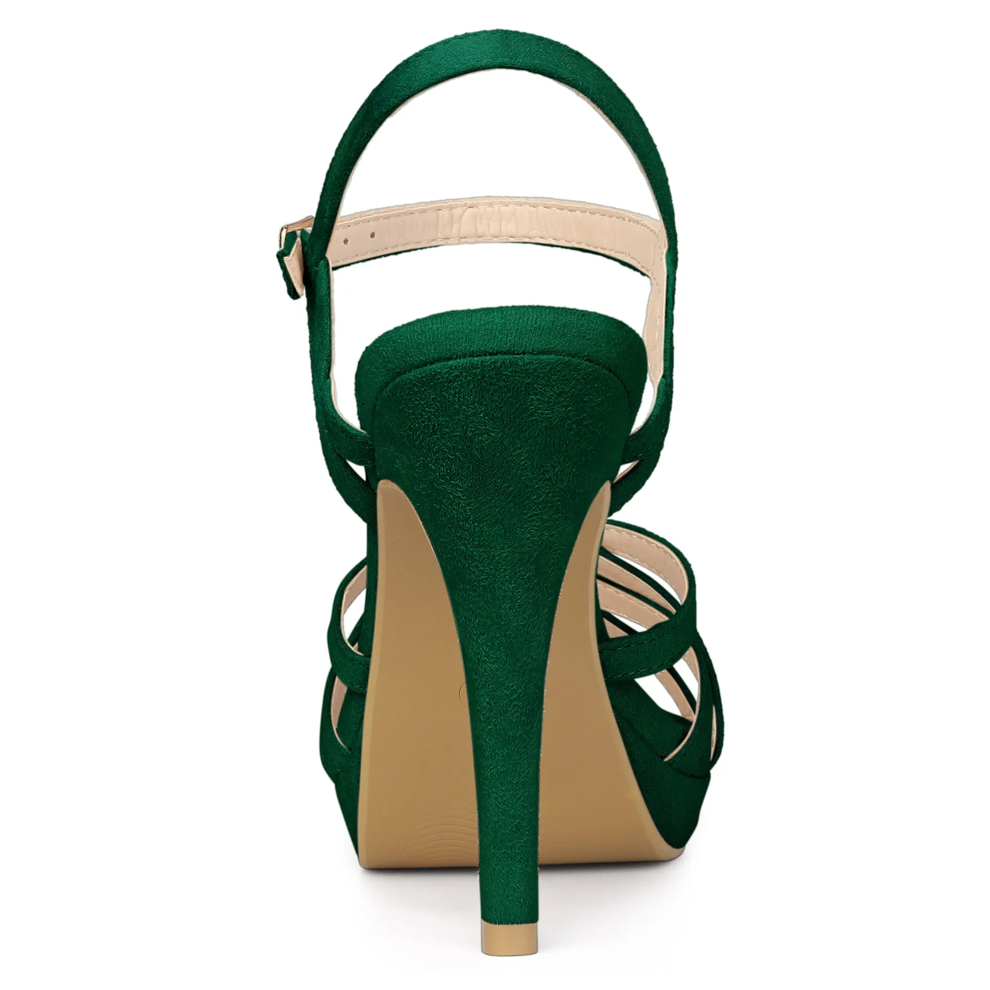 Crisscross Straps Strappy Platform Stiletto Heel Sandals
