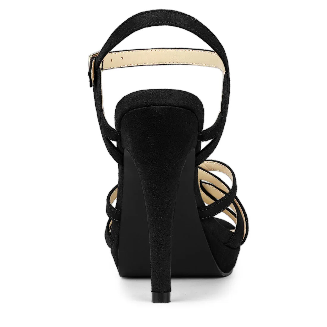 Crisscross Straps Strappy Platform Stiletto Heel Sandals