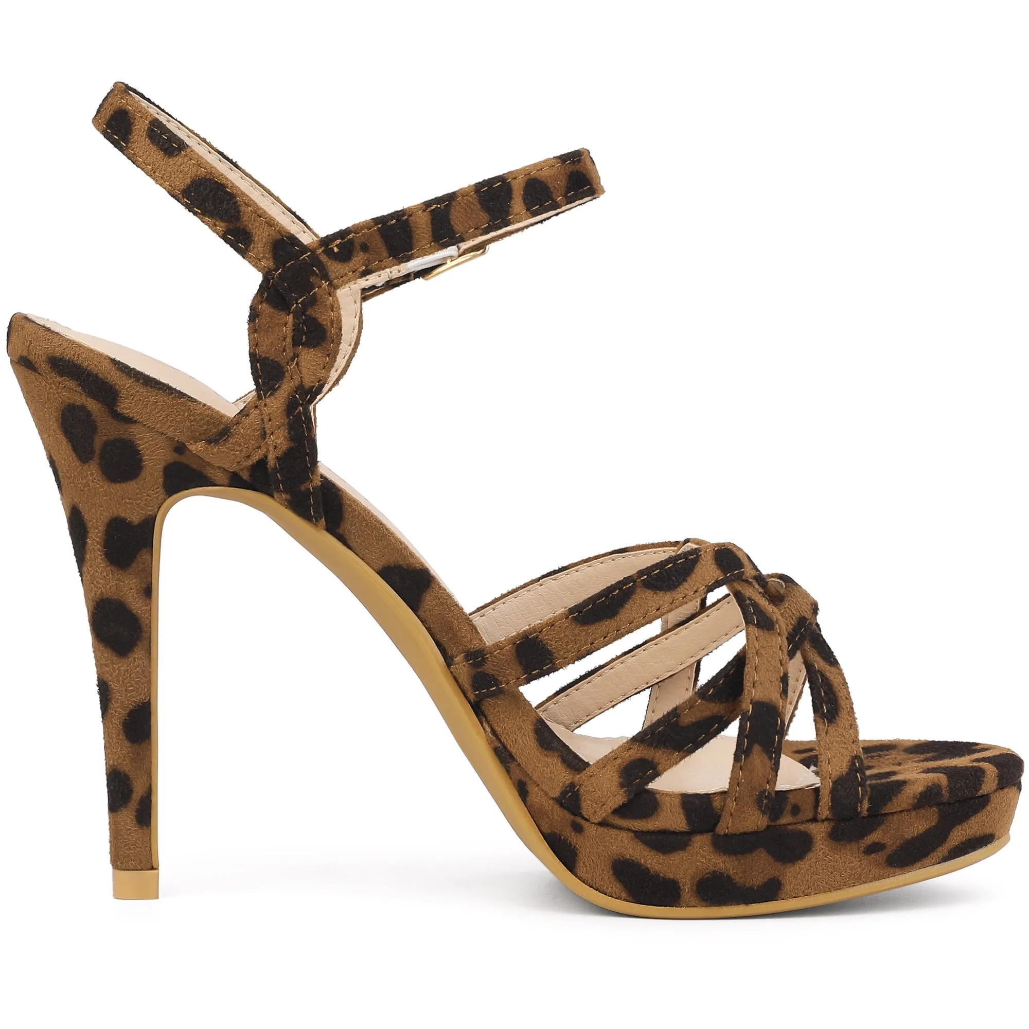 Crisscross Straps Strappy Platform Stiletto Heel Sandals
