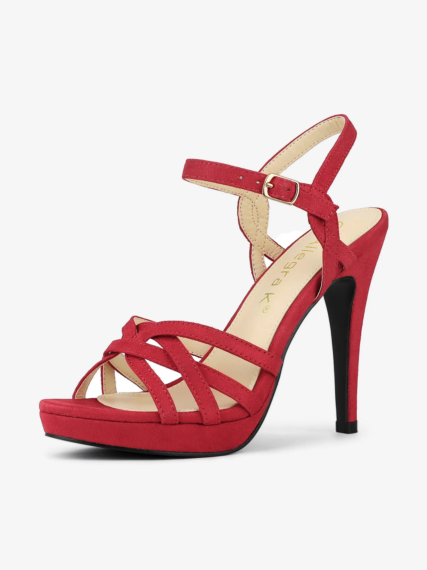 Crisscross Straps Strappy Platform Stiletto Heel Sandals