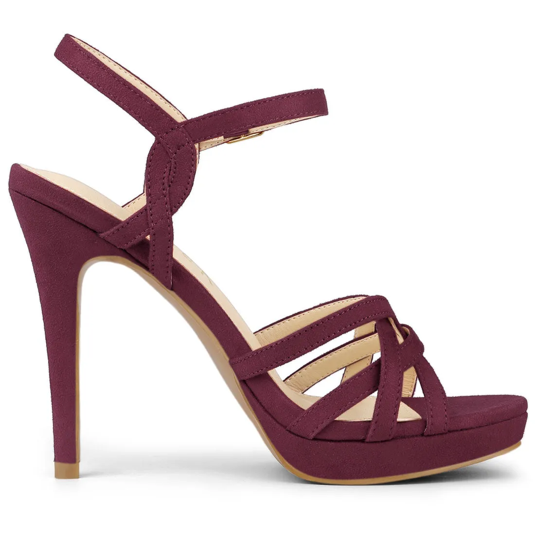 Crisscross Straps Strappy Platform Stiletto Heel Sandals