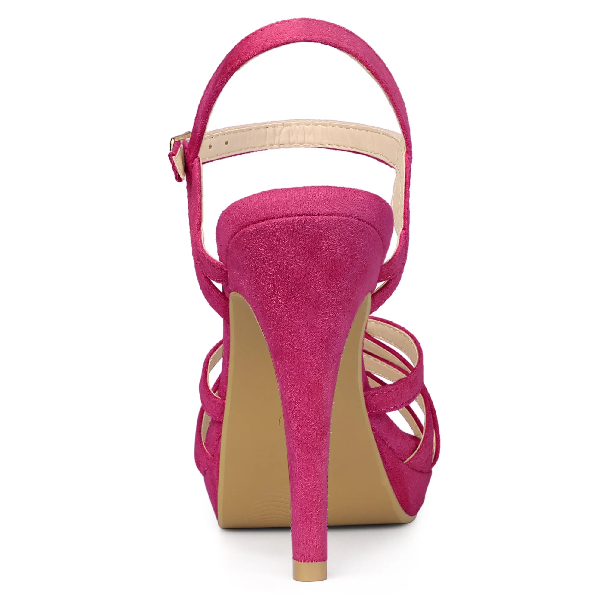 Crisscross Straps Strappy Platform Stiletto Heel Sandals