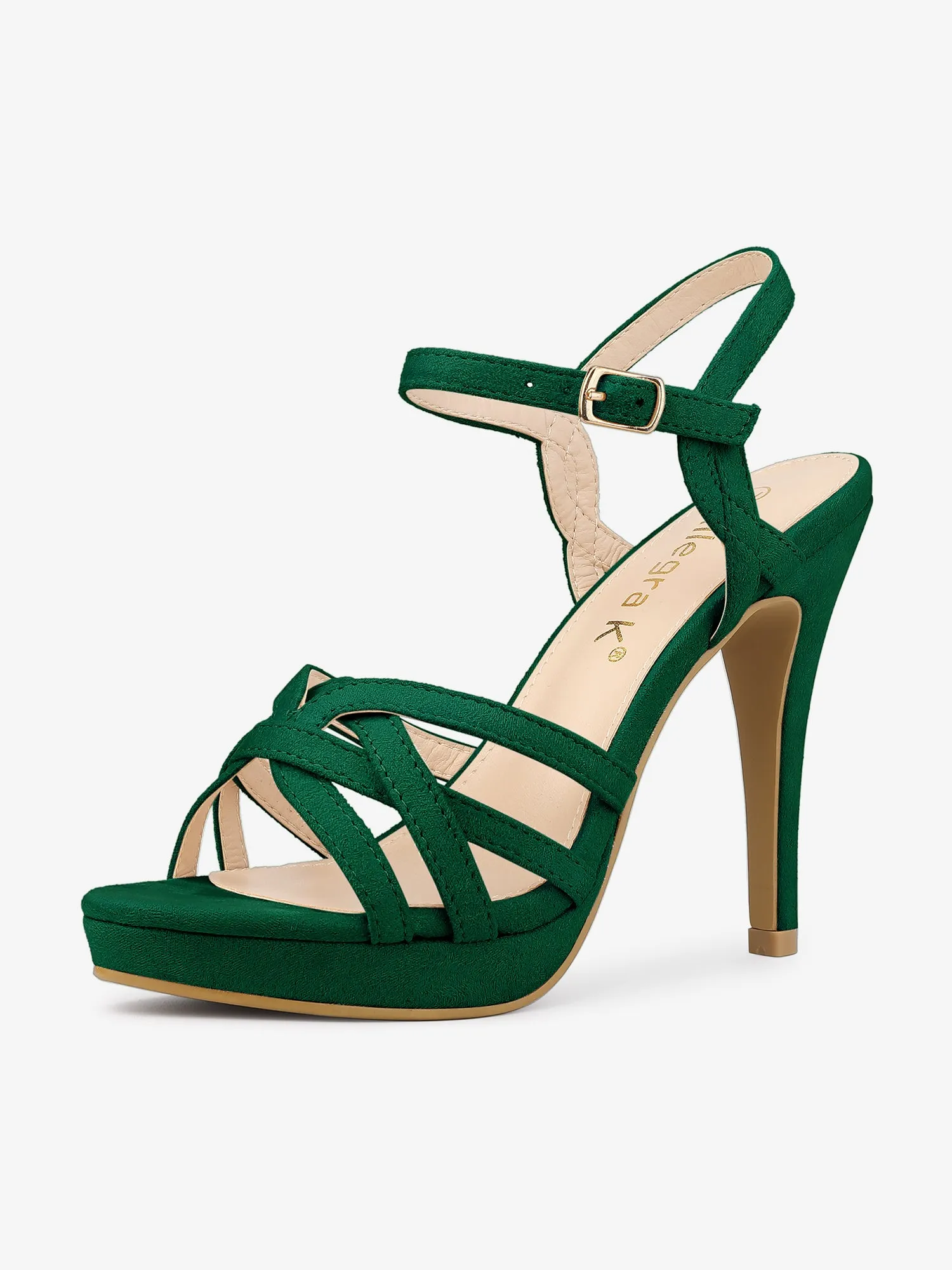 Crisscross Straps Strappy Platform Stiletto Heel Sandals