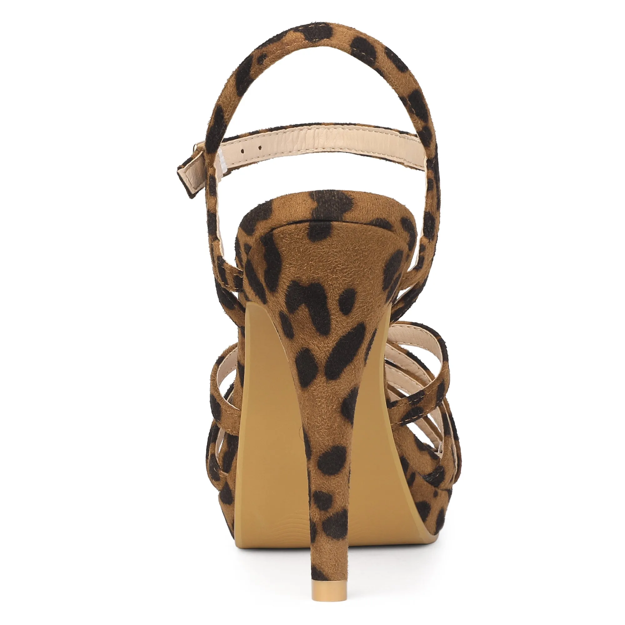 Crisscross Straps Strappy Platform Stiletto Heel Sandals