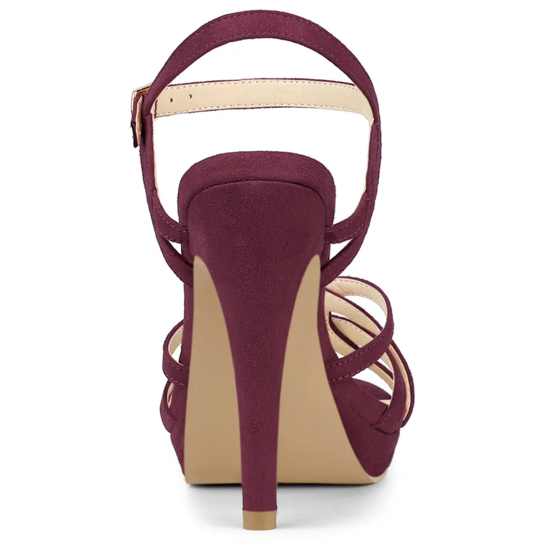 Crisscross Straps Strappy Platform Stiletto Heel Sandals