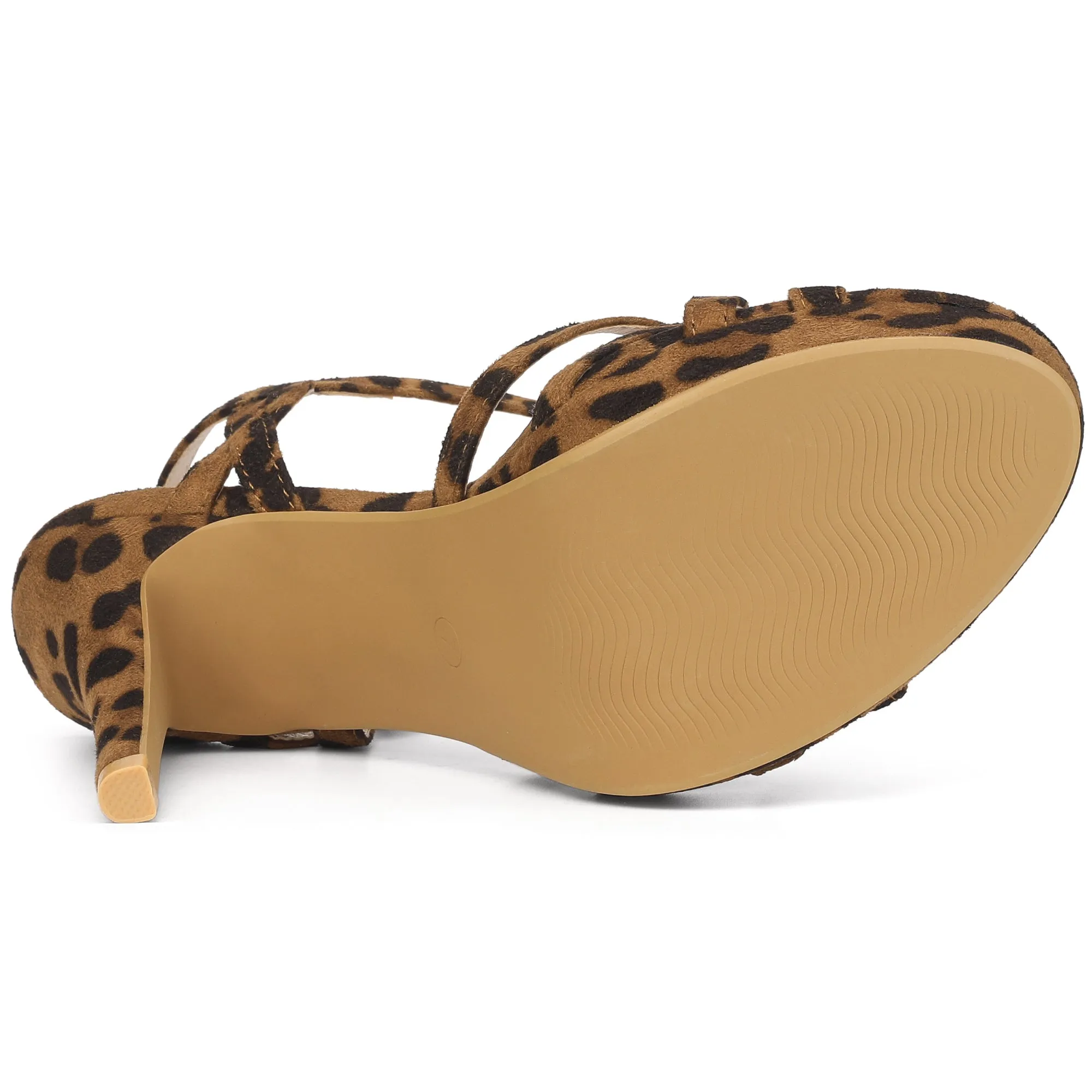 Crisscross Straps Strappy Platform Stiletto Heel Sandals