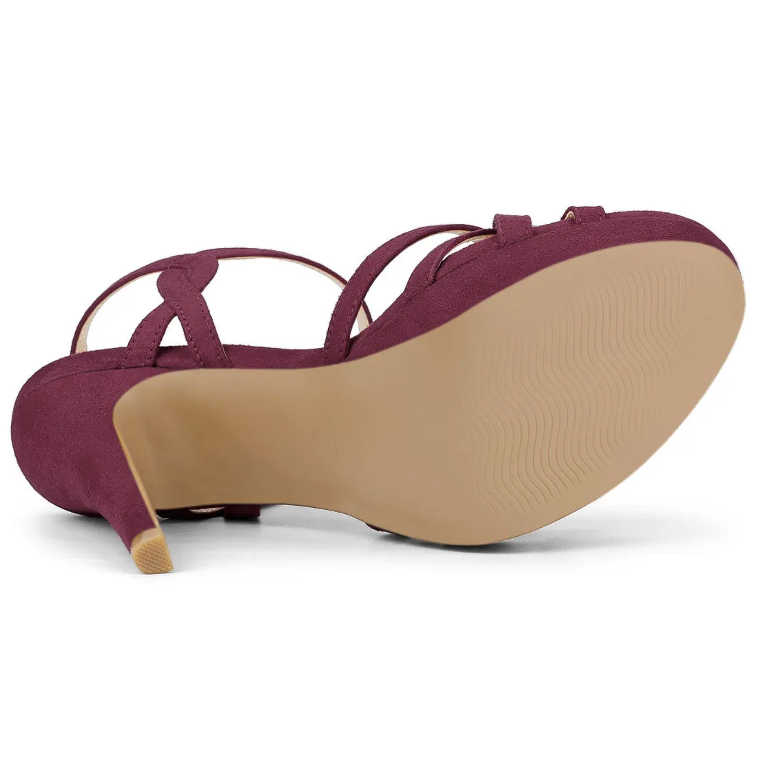 Crisscross Straps Strappy Platform Stiletto Heel Sandals
