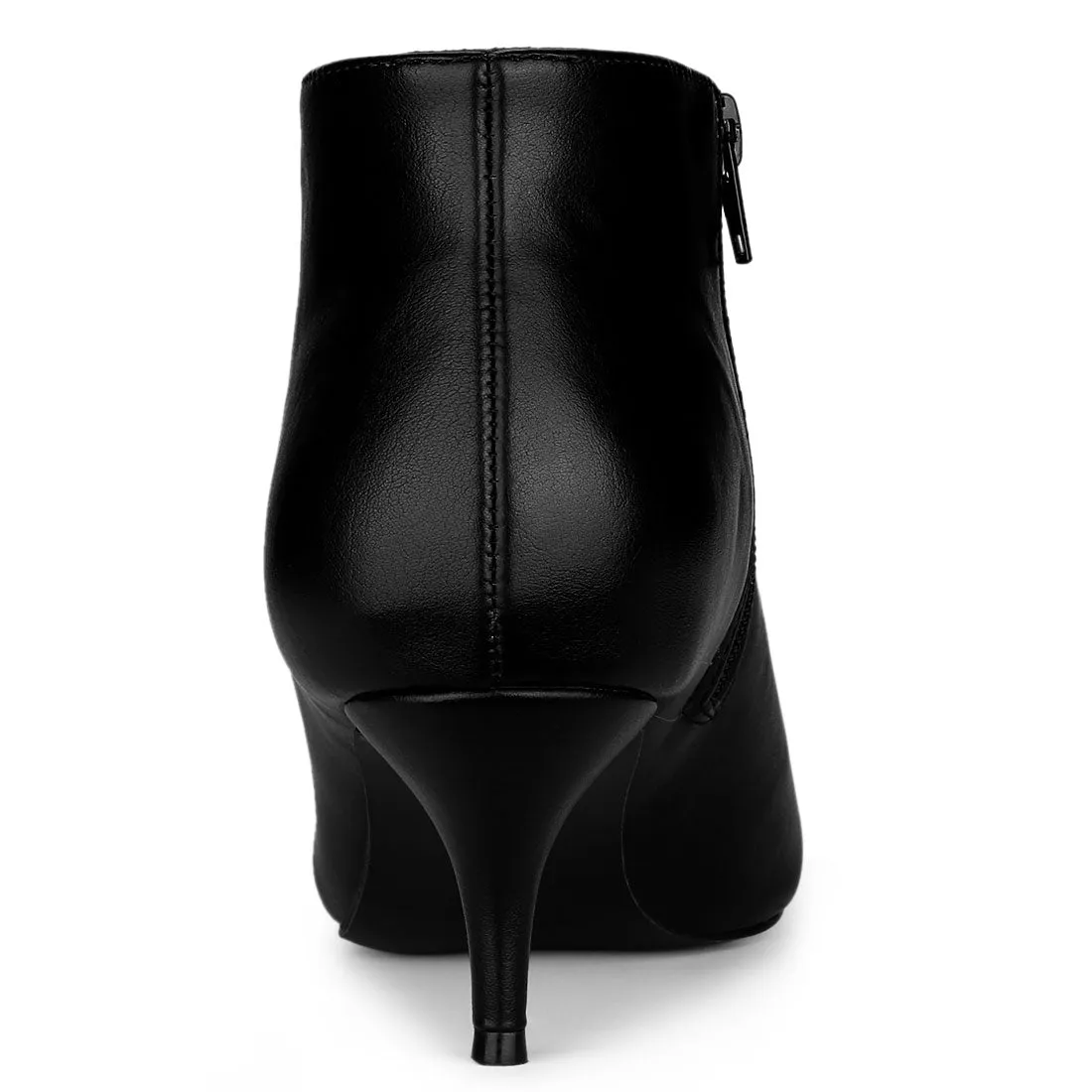 Cutout Pointy Toe Stiletto Heel Boots Ankle Booties