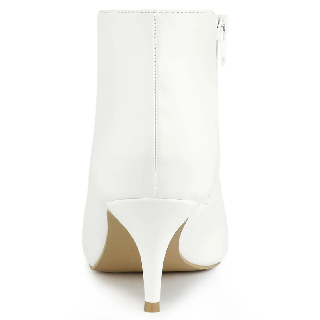 Cutout Pointy Toe Stiletto Heel Boots Ankle Booties
