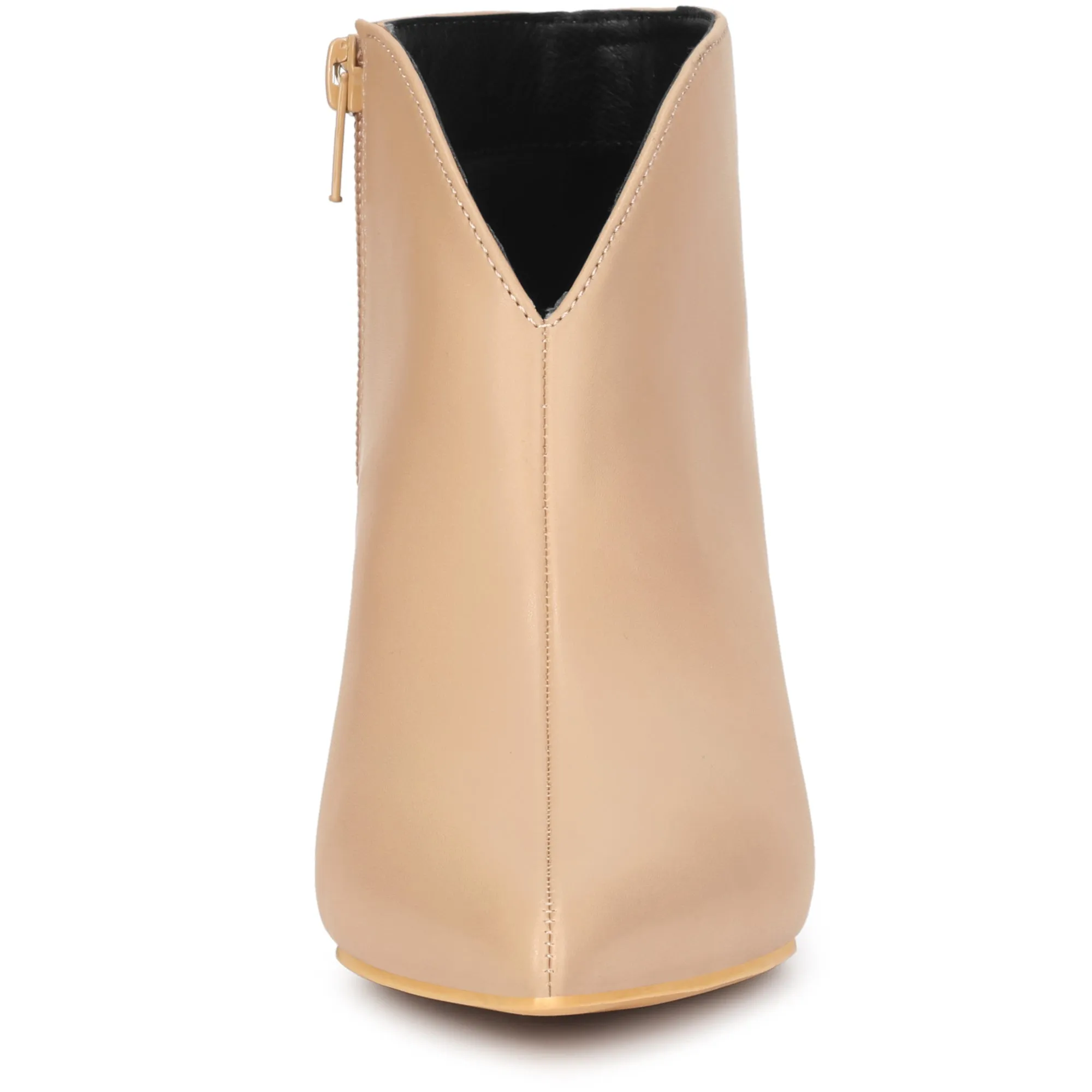 Cutout Pointy Toe Stiletto Heel Boots Ankle Booties
