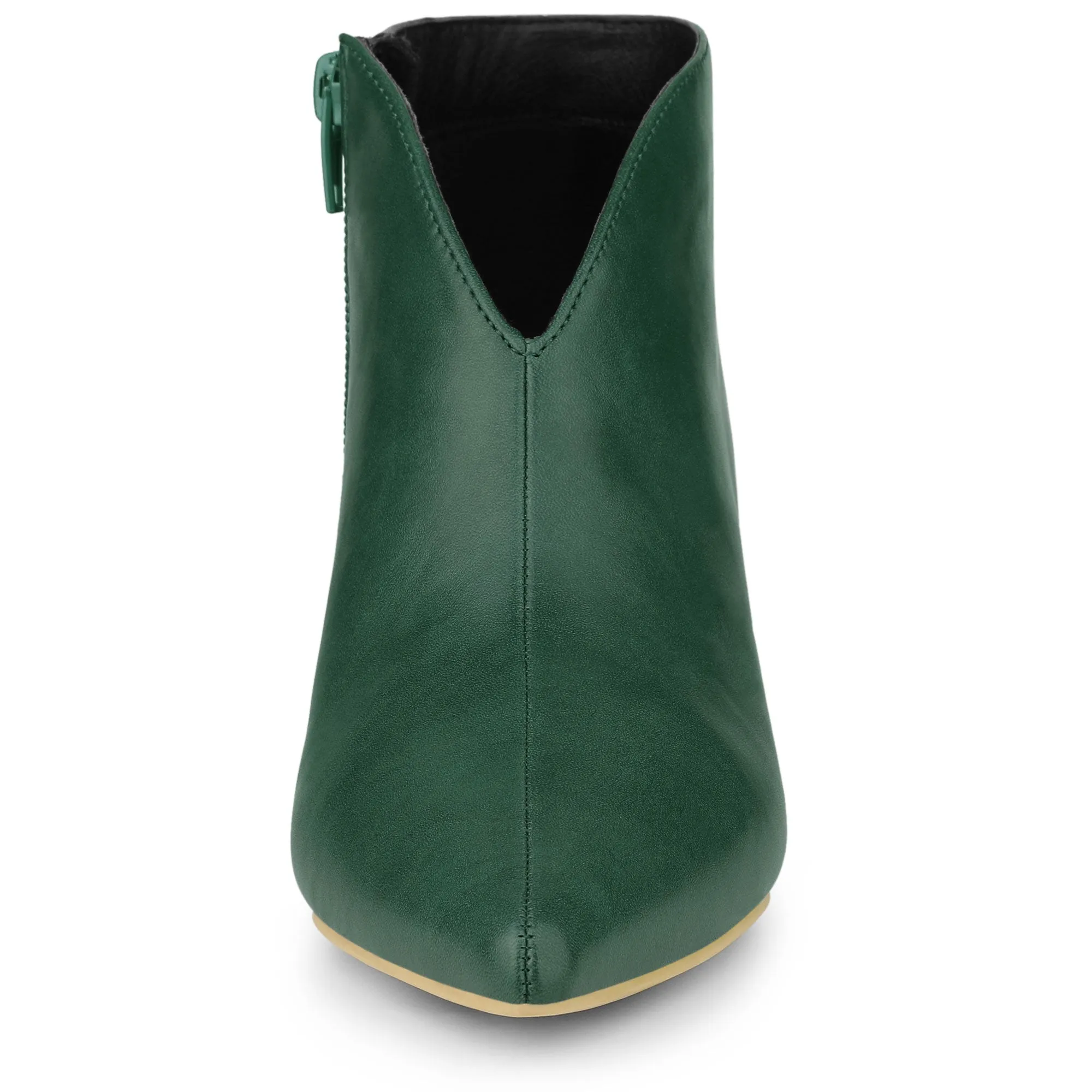 Cutout Pointy Toe Stiletto Heel Boots Ankle Booties