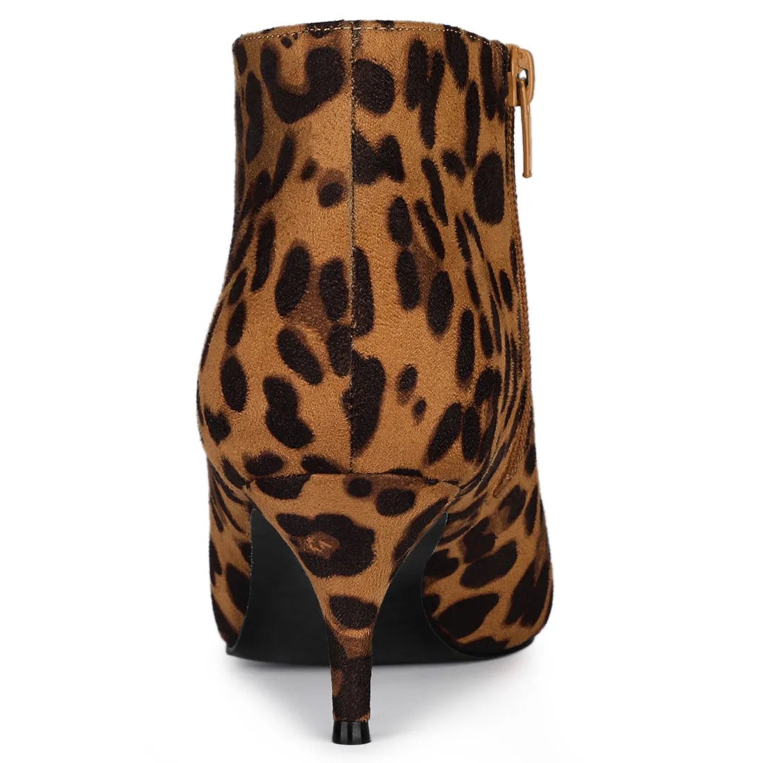 Cutout Pointy Toe Stiletto Heel Boots Ankle Booties