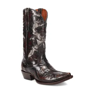 Dan Post Mens Emilio Cognac Leather Cowboy Boots 10 D