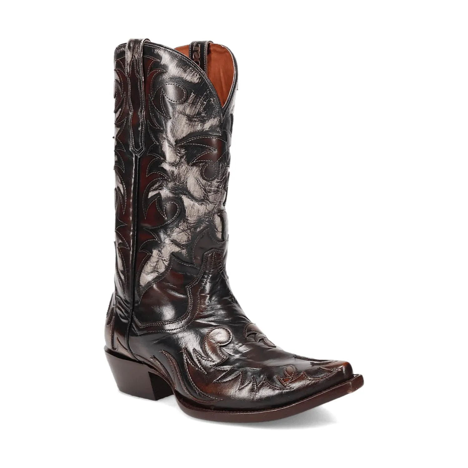 Dan Post Mens Emilio Cognac Leather Cowboy Boots 10 D