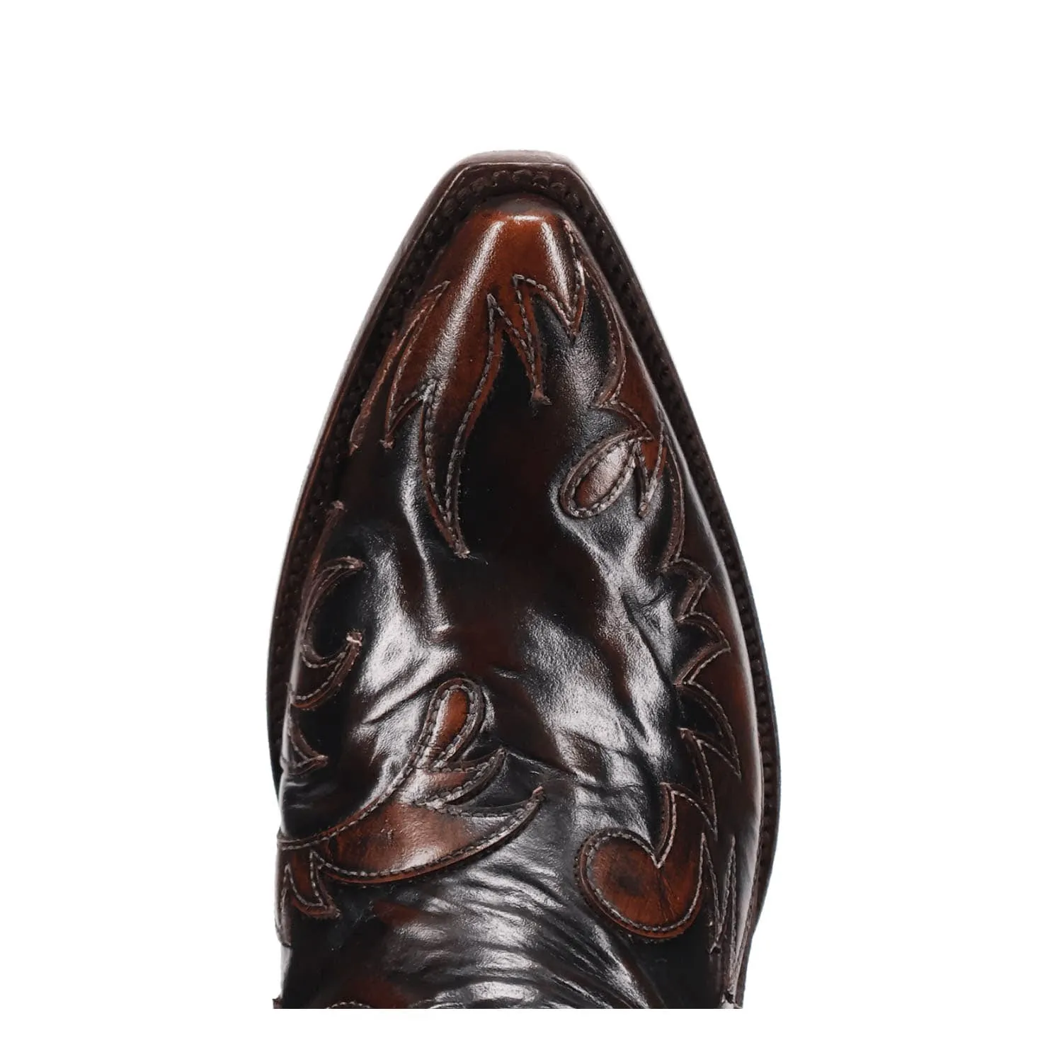 Dan Post Mens Emilio Cognac Leather Cowboy Boots 10 D