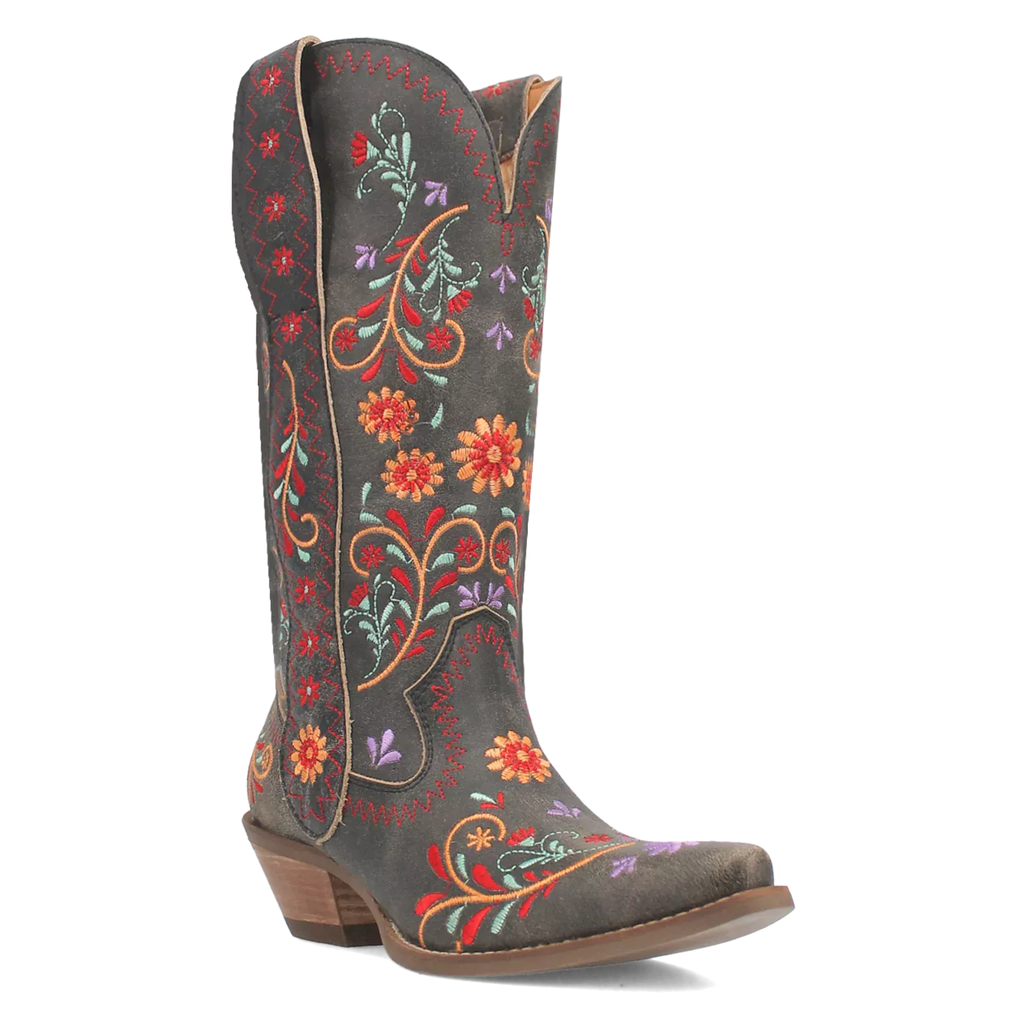 Dingo Beetle Juice - Women's Suede Leather Cowgirl Boots
