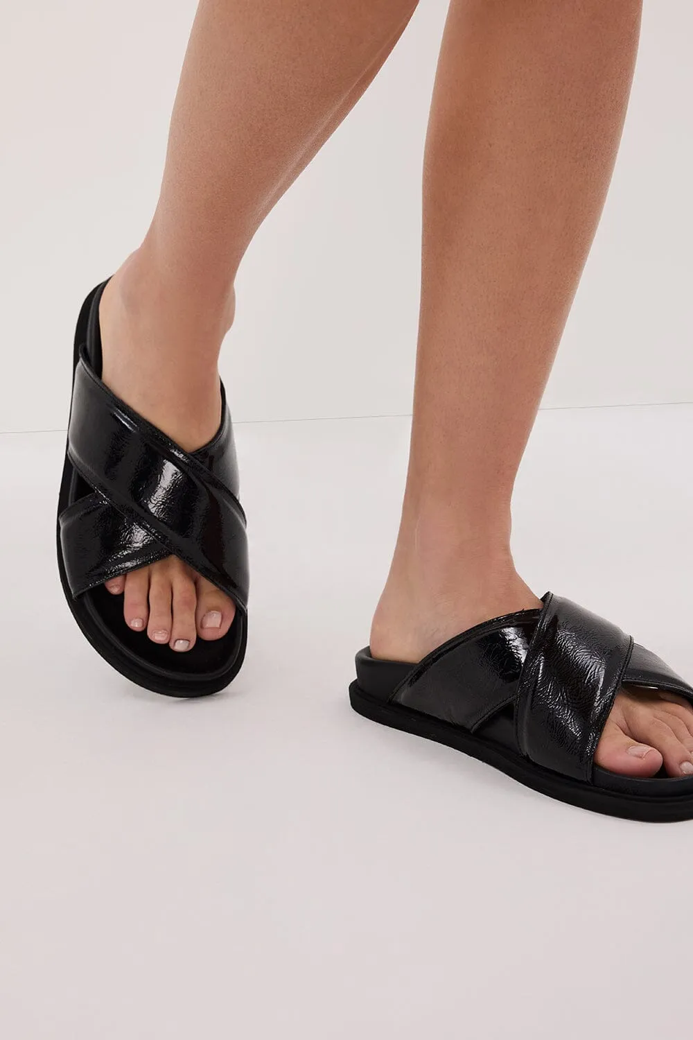 DOF STUDIOS BLACK ROSA SANDAL