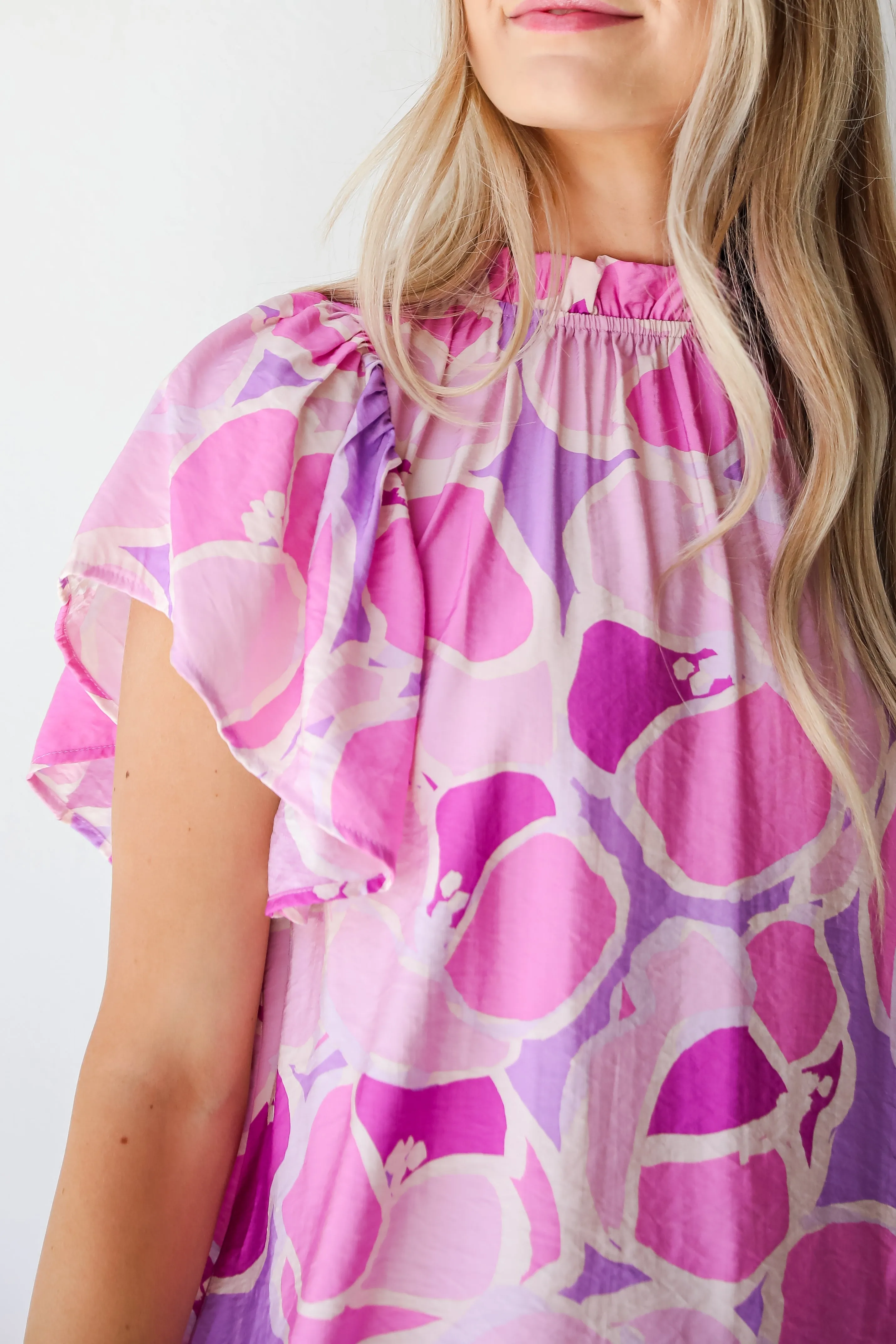 FINAL SALE - Majorly Adored Lavender Ruffle Mini Dress