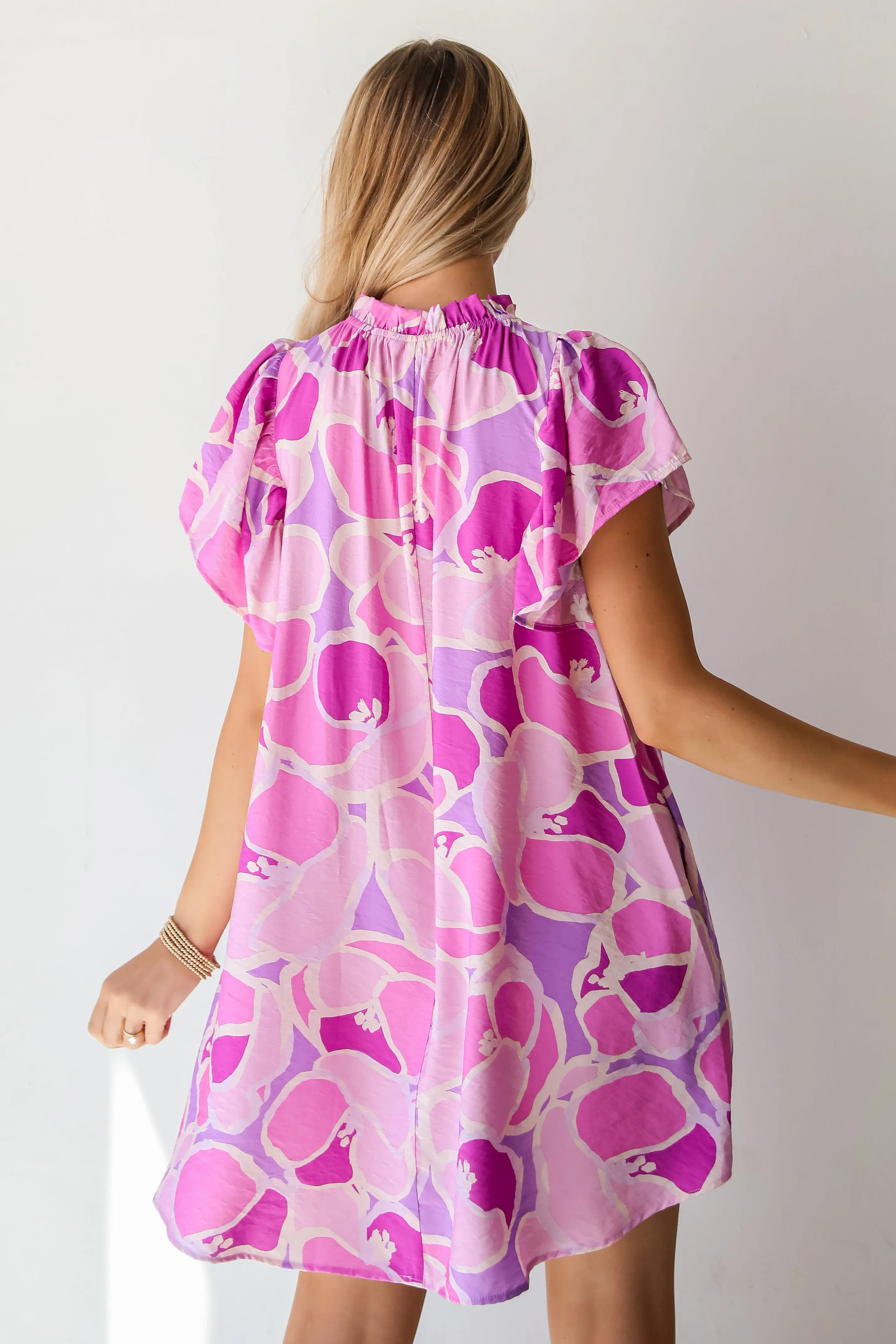 FINAL SALE - Majorly Adored Lavender Ruffle Mini Dress