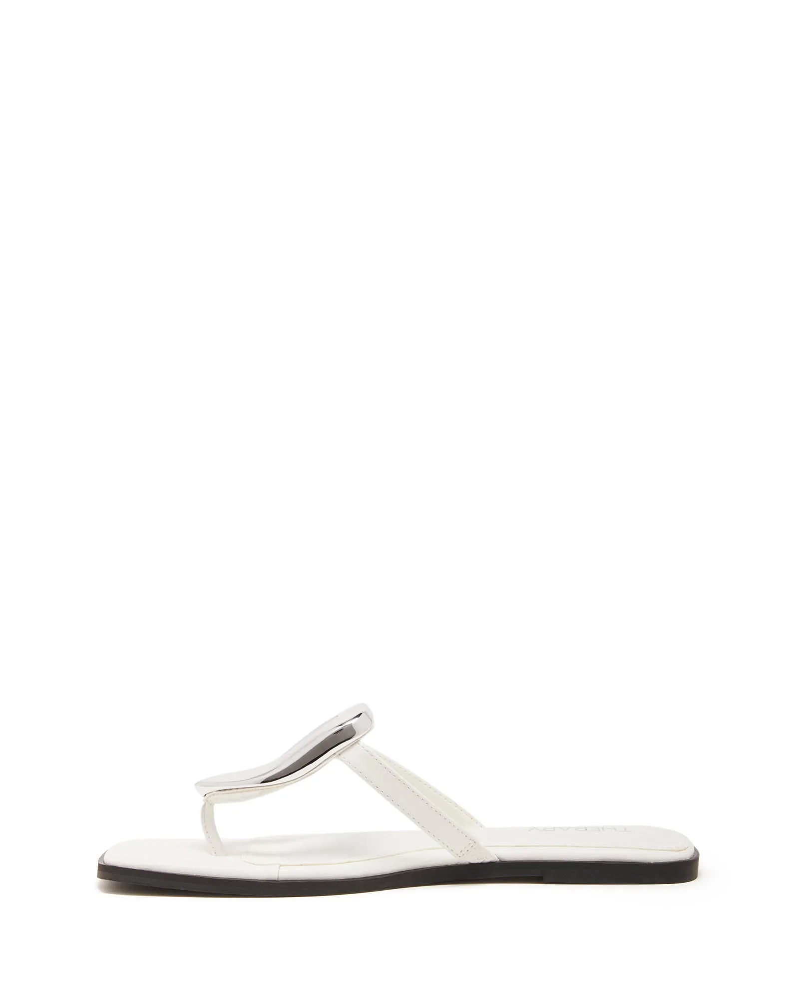 Guild Thong Sandal White Smooth