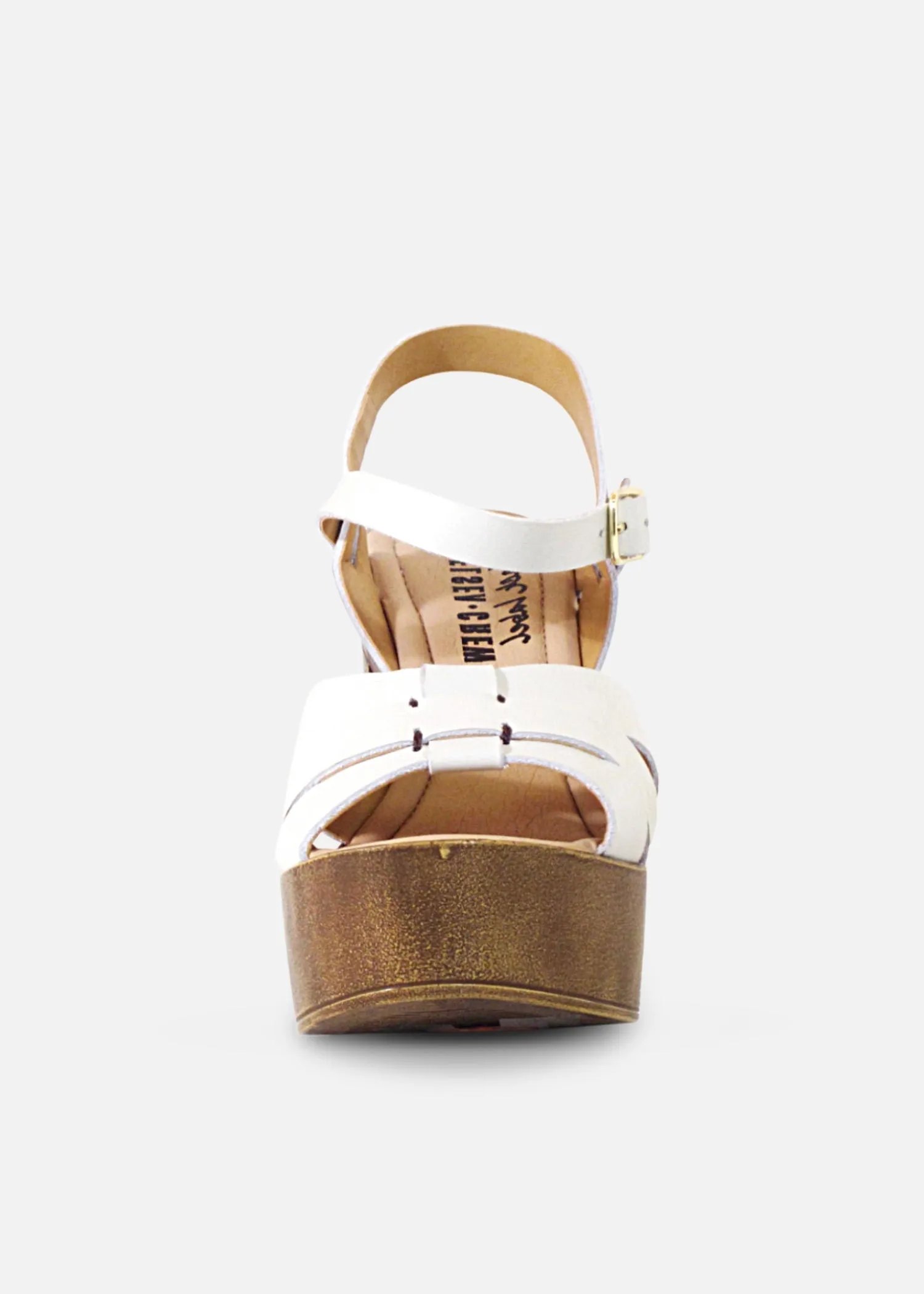Hollie Wooden Platform Heels