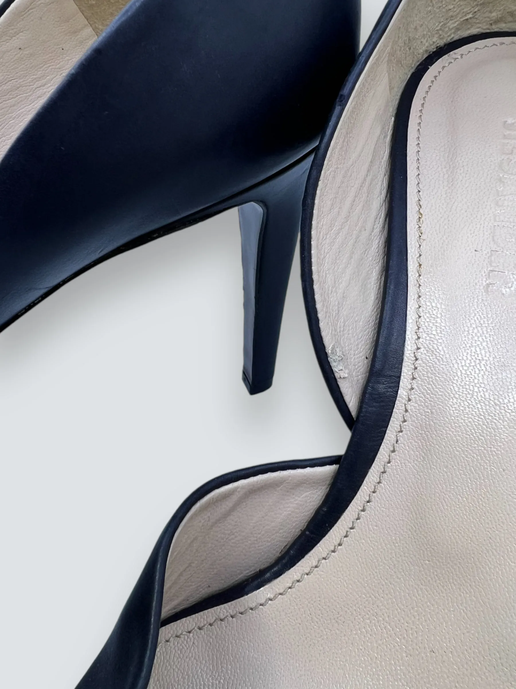 Jilll Sander Navy Heels - Size UK 4.5