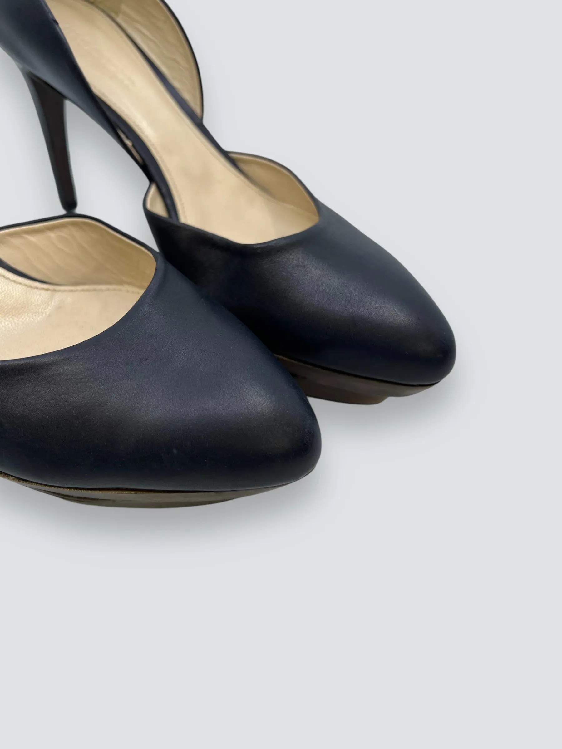 Jilll Sander Navy Heels - Size UK 4.5