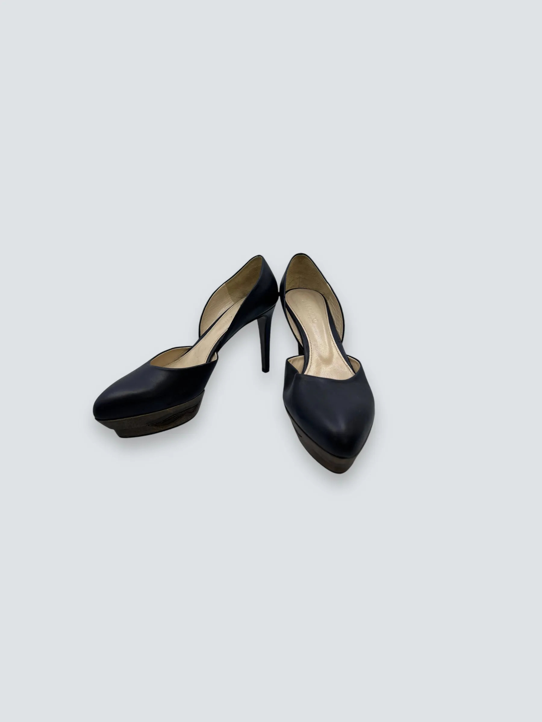 Jilll Sander Navy Heels - Size UK 4.5