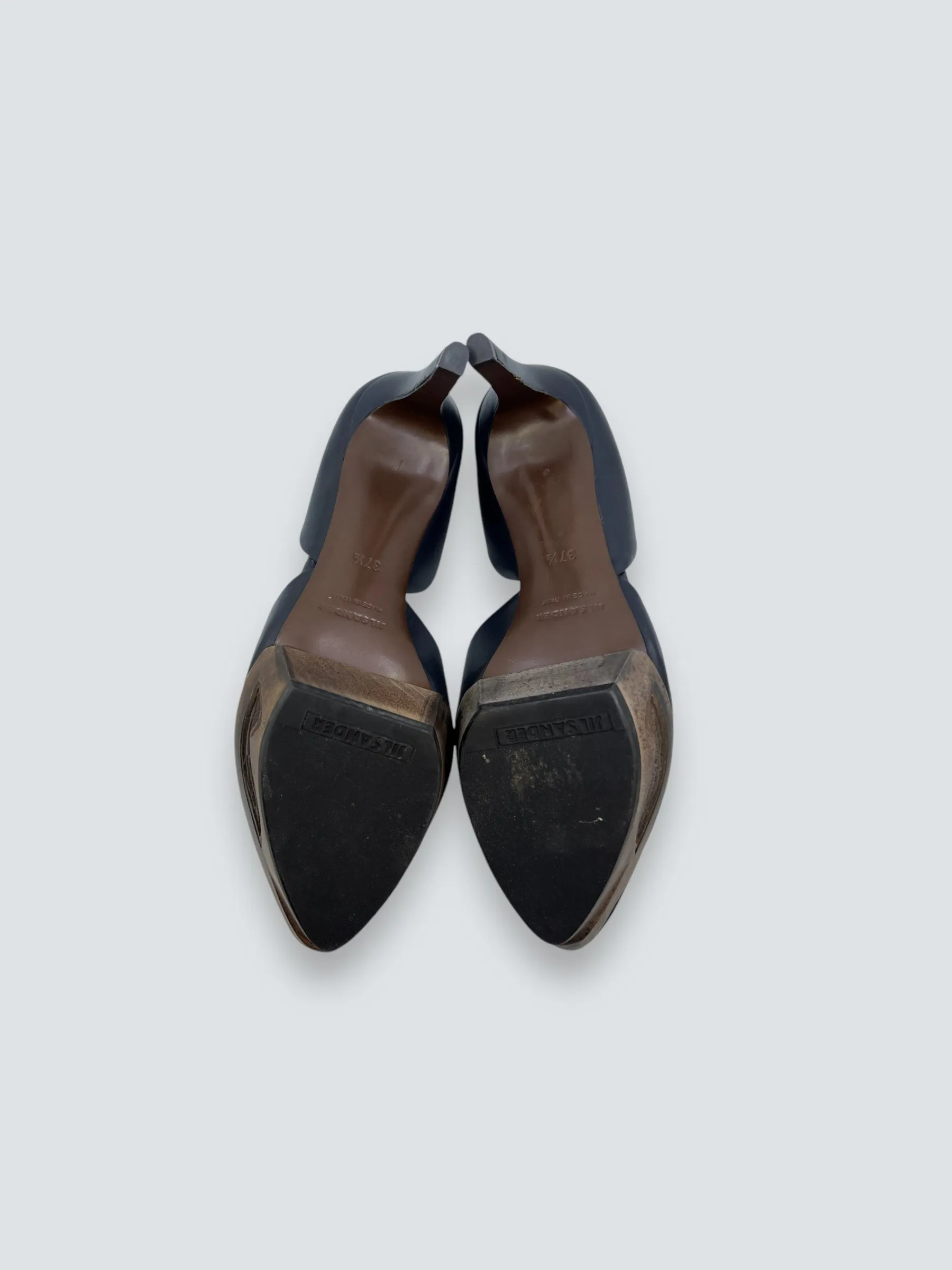 Jilll Sander Navy Heels - Size UK 4.5
